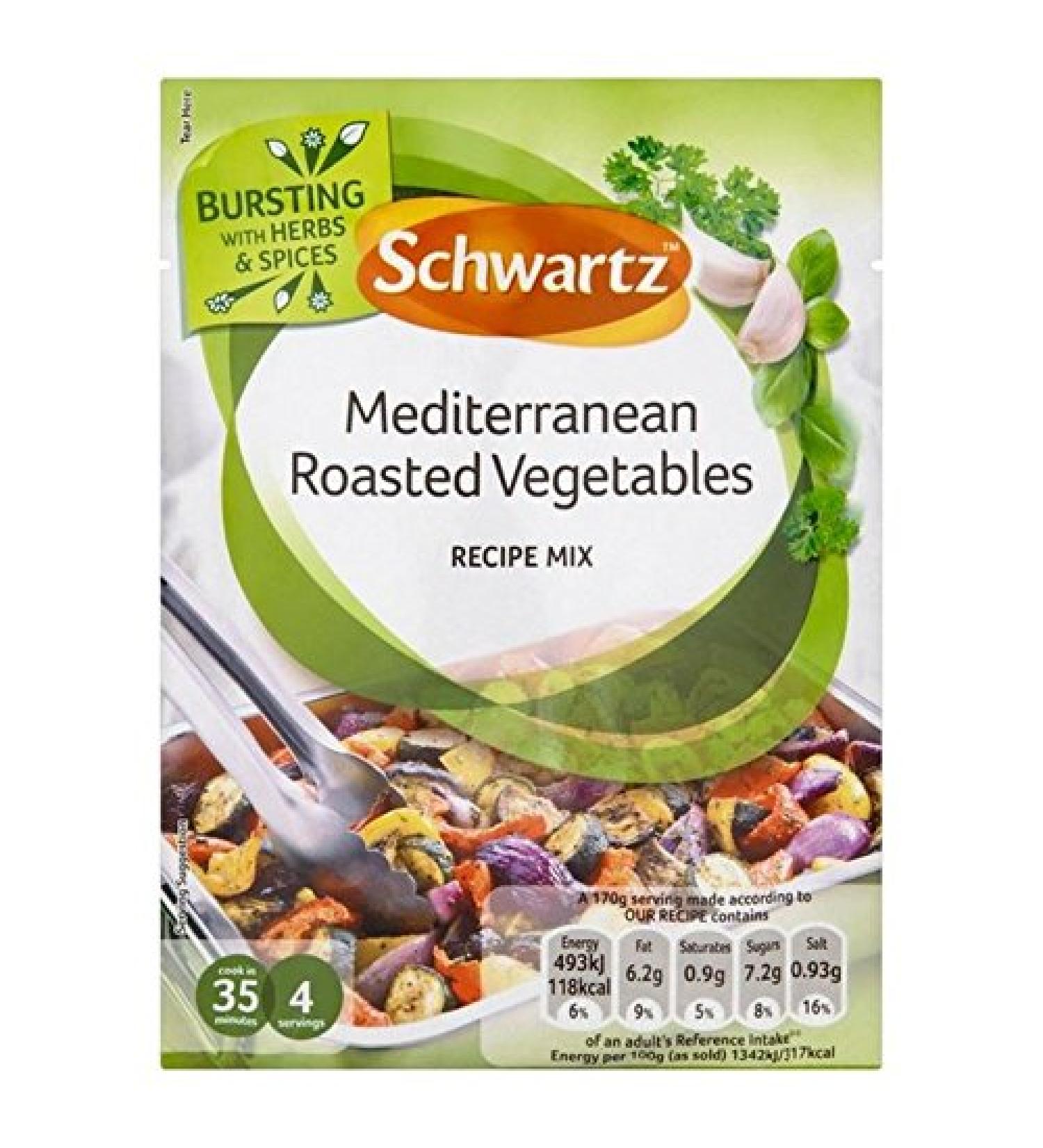 Schwartz Make It Fresh Roasted Vegetables 30g (Pack of 4)