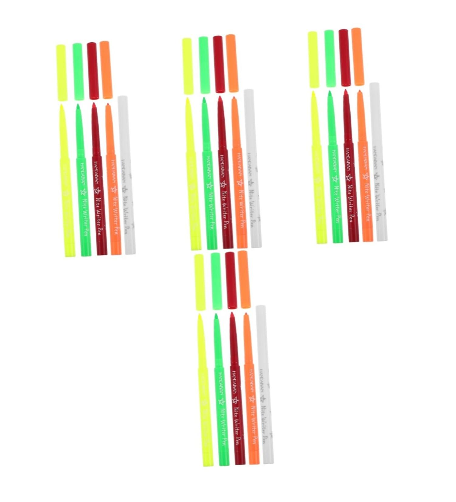 Healeved 20 Pcs Halloween Paint Pen Women Makeup Tool Eye Liner Make up Highlighter Eyeliner Pen Plastic 12.00X0.80X0.80CMx4pcs Assorted Colorx4pcs - Buy Online on GoSupps.com