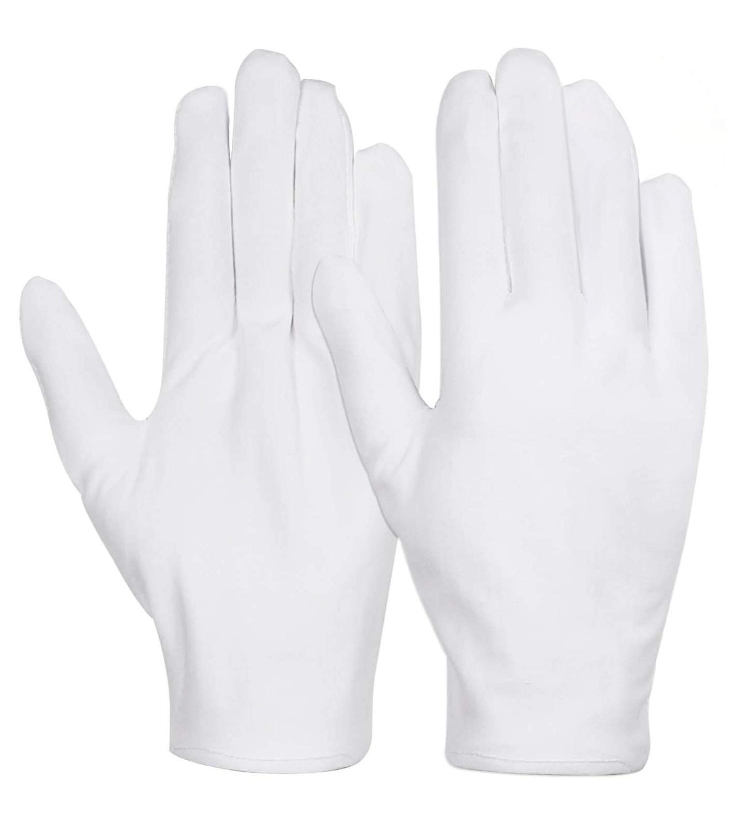 Anezus 12 Pairs Cotton Gloves for Dry Hands - Medium Size | Ideal for Eczema, Moisturizing, Coin and Jewelry Handling - Buy Online on GoSupps.com