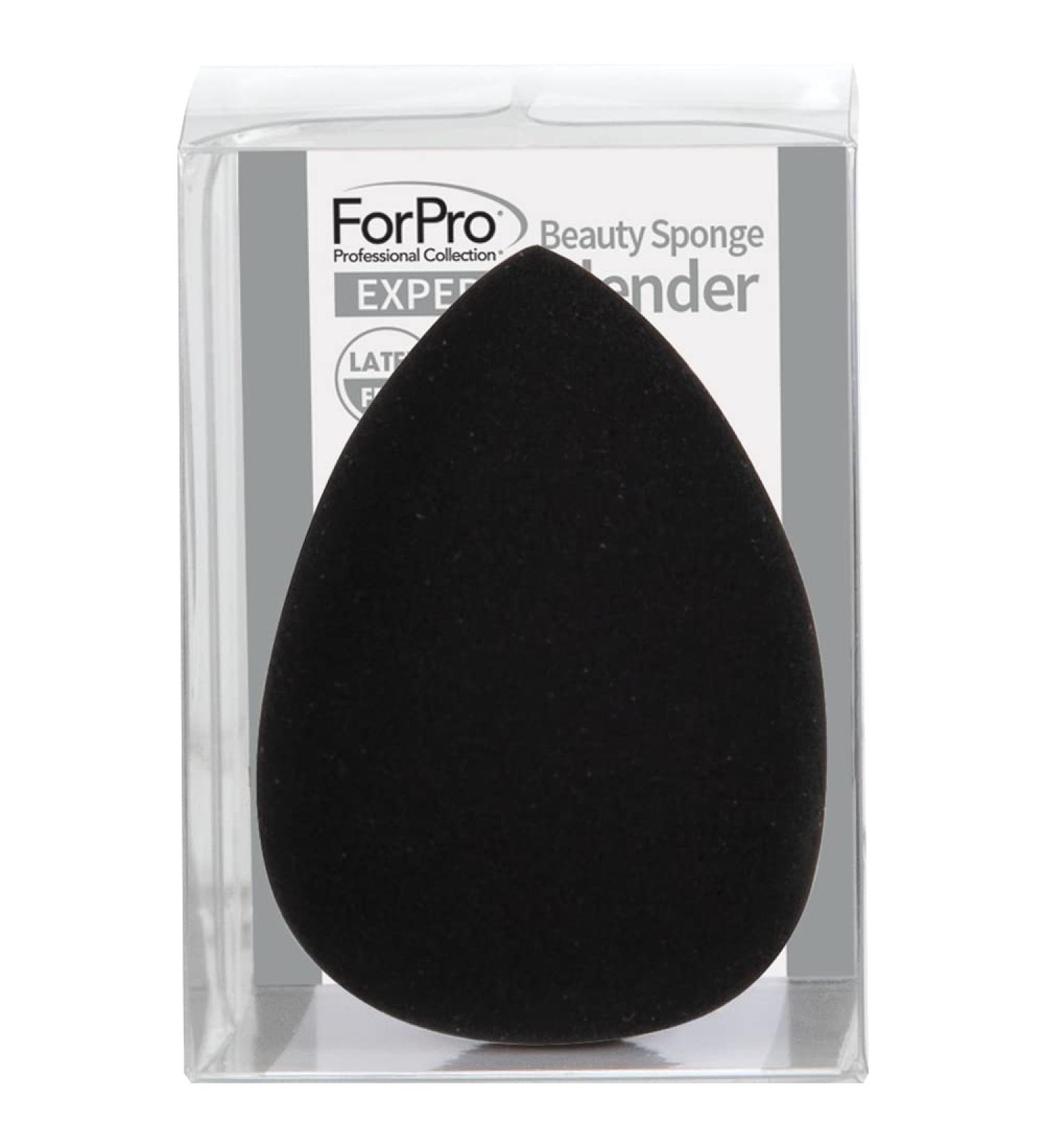 ForPro Expert Beauty Sponge Blender - Premium Latex-Free Makeup Sponge, 100% Vegan & Cruelty-Free - Black - Buy Online on GoSupps.com