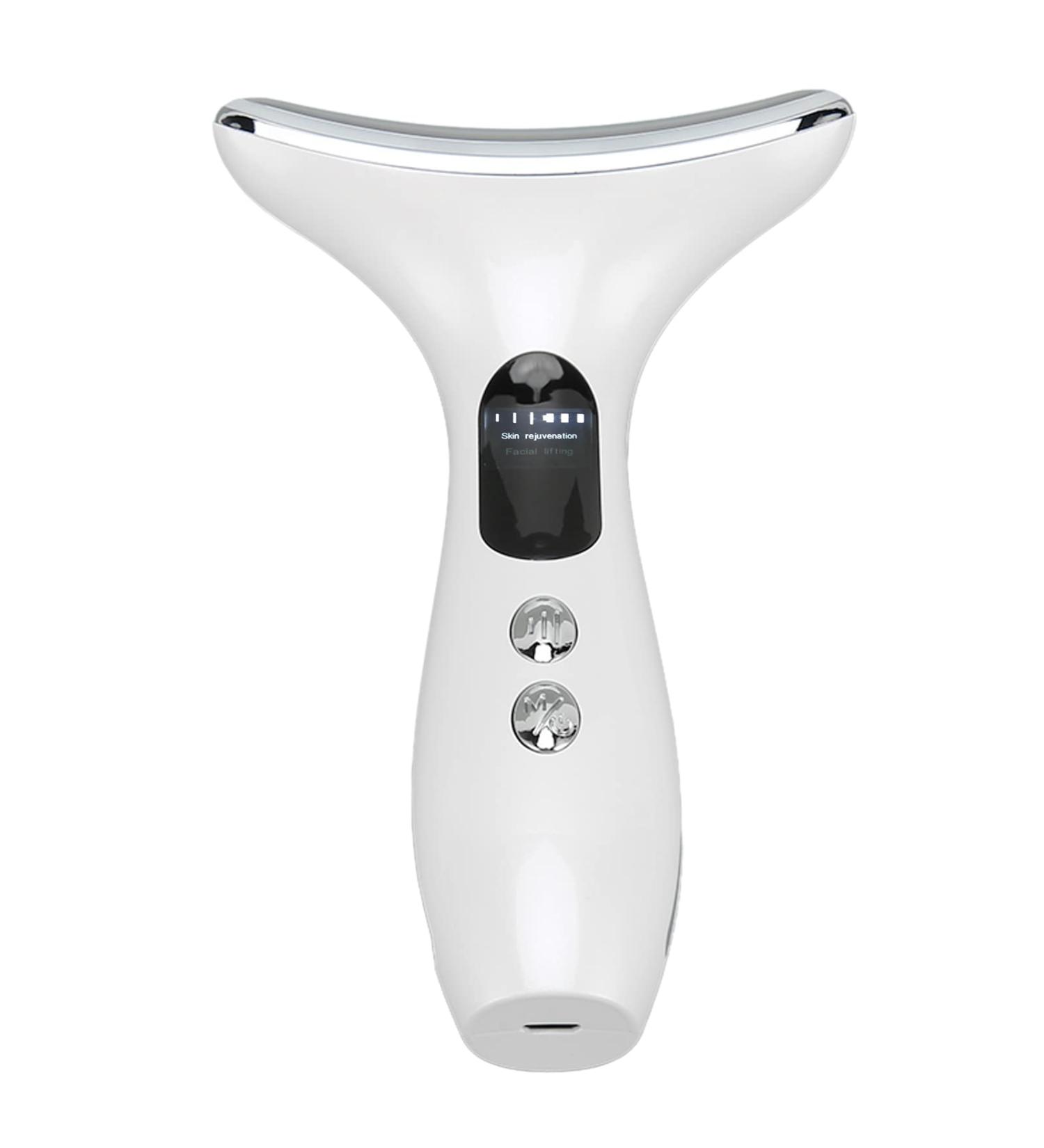 Neck Lift Massager - Microfrequency Vibration Hot Compress 3 Modes & Lights for Skin Brightening & Line Reduction - Buy Online on GoSupps.com