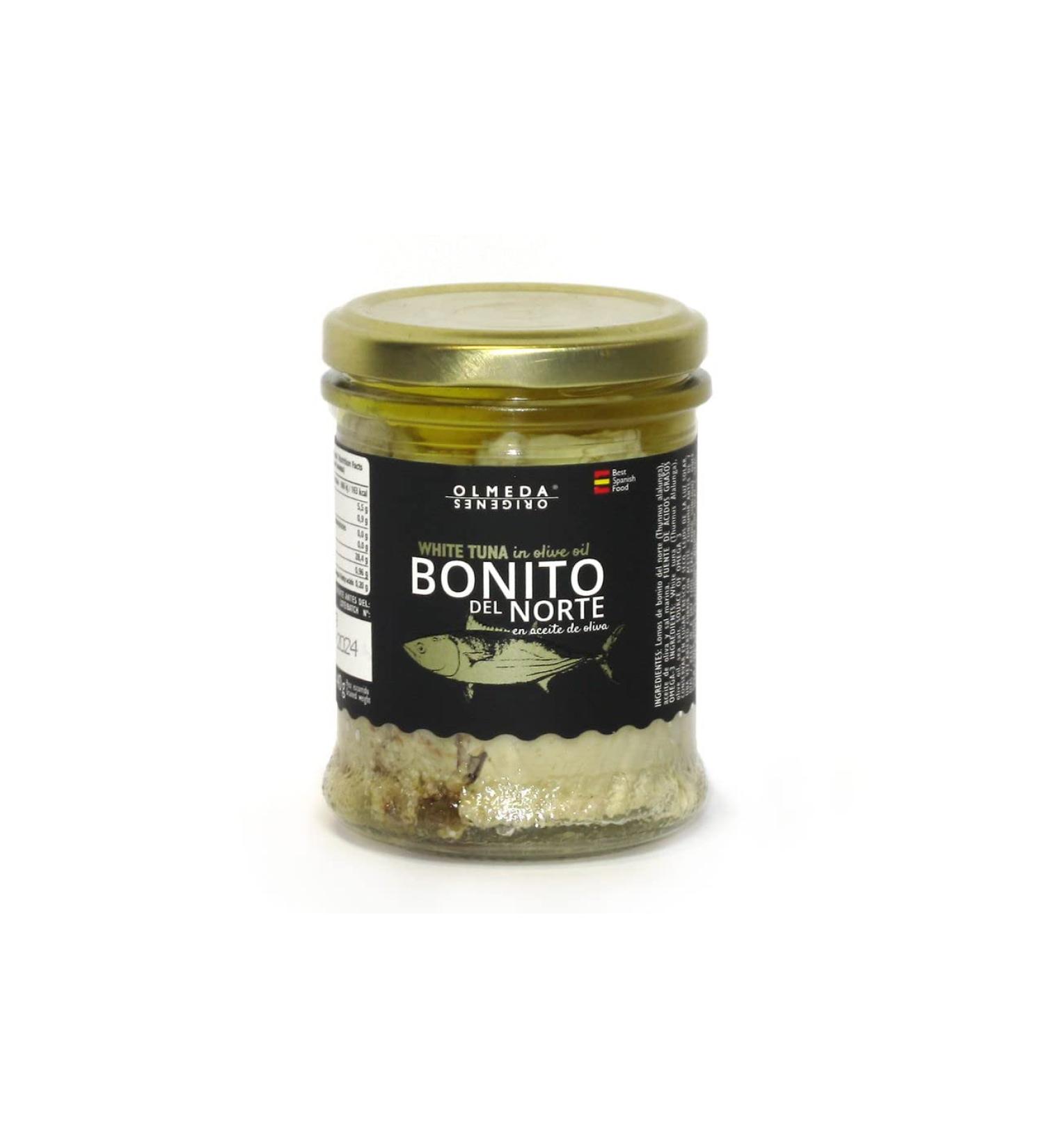 OLMEDA OR GENES - White Tuna in Olive Oil - Glass Jar (210 gr)
