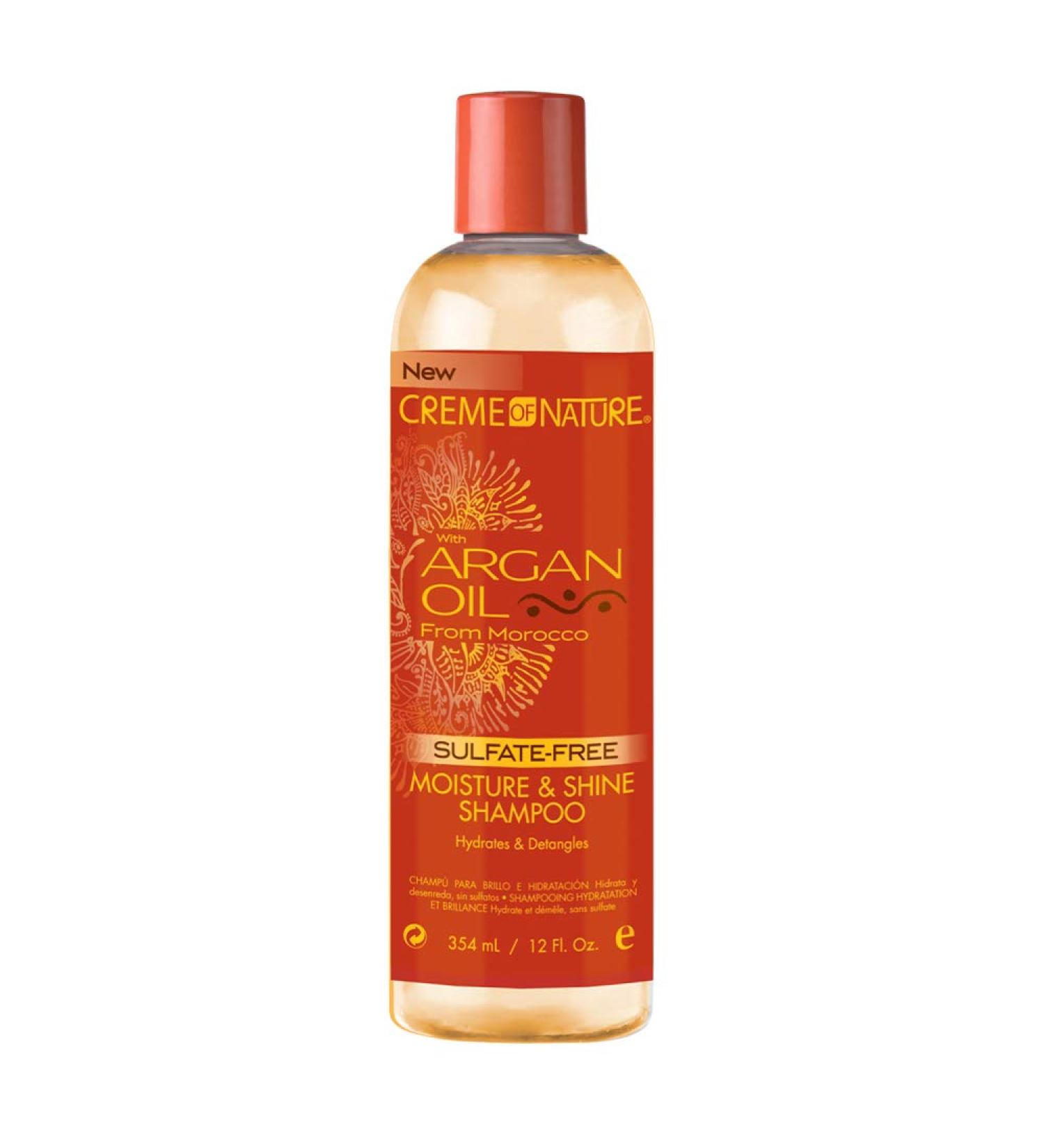 CREME OF NATURE Argan Oil Moisture Shine Shampoo and Conditioner 12oz
