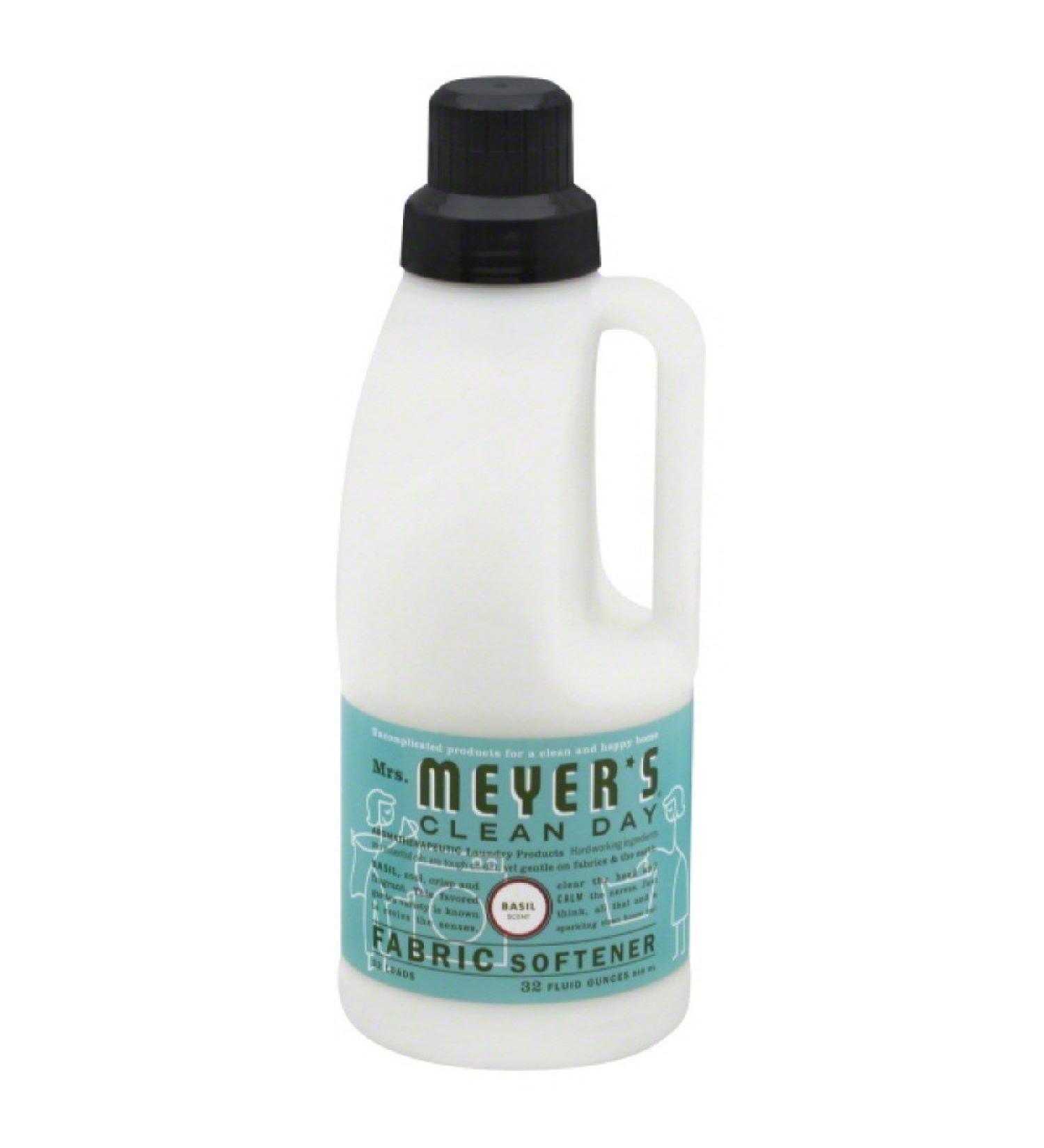 MRS. MEYER'S CLEAN DAY Basil Liquid Fabric Softener - Essential Oils Paraben Free 32 oz Pack of 6 for 192 Loads - Buy Online on GoSupps.com