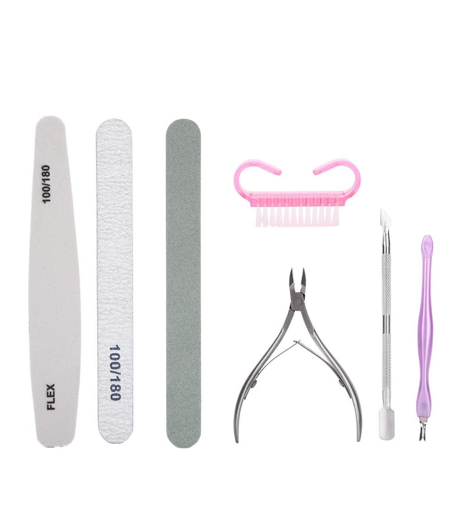 Cuticle Nippers 7pcs Professional Steel Pusher NailSave your time - Buy Online on GoSupps.com