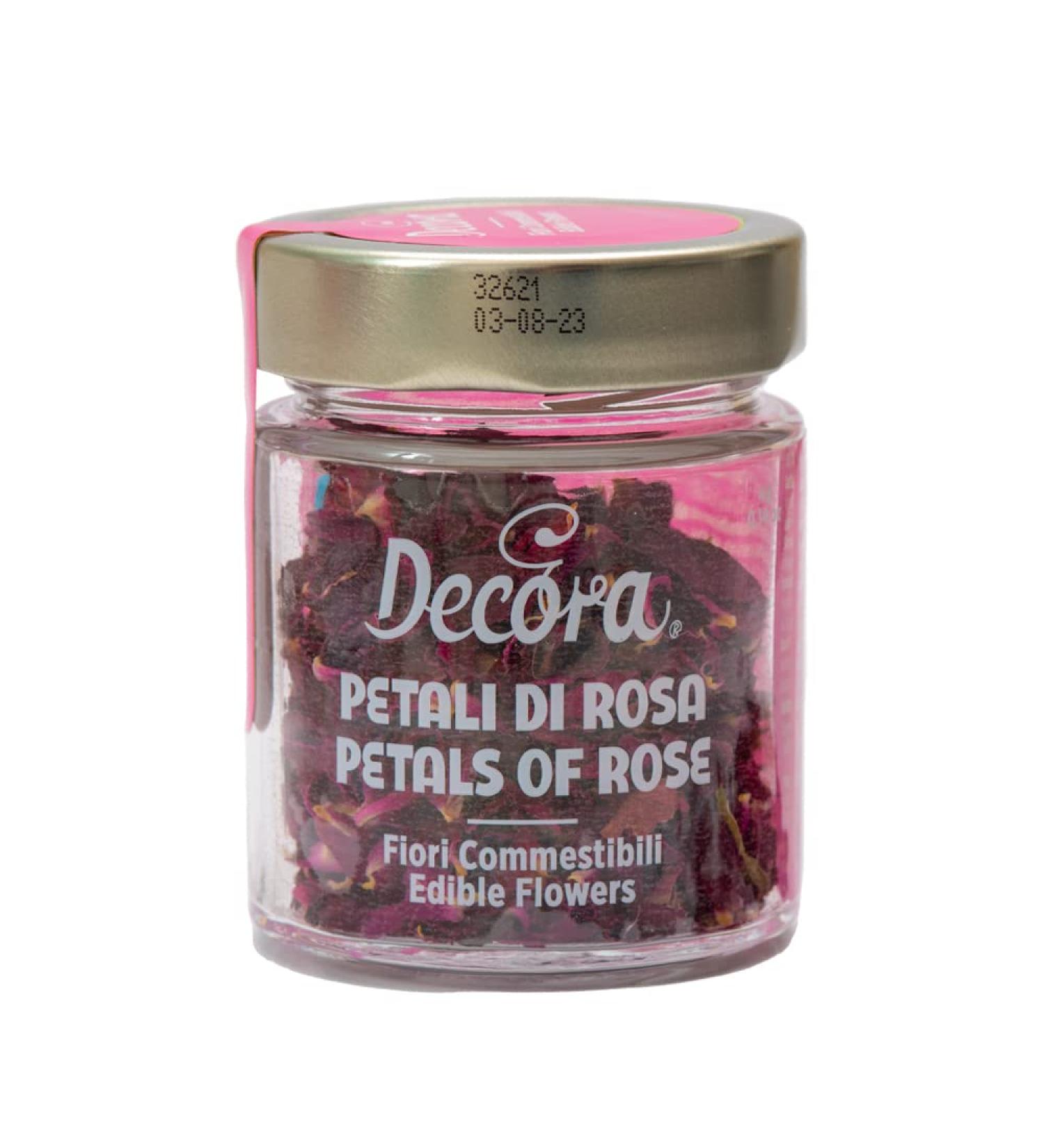 Buy Decora 0201010 Edible Rose Petals - Pink 1g (Pack of 4) - Perfect for Baking & Decorating - International Shipping Available - Buy Online on GoSupps.com