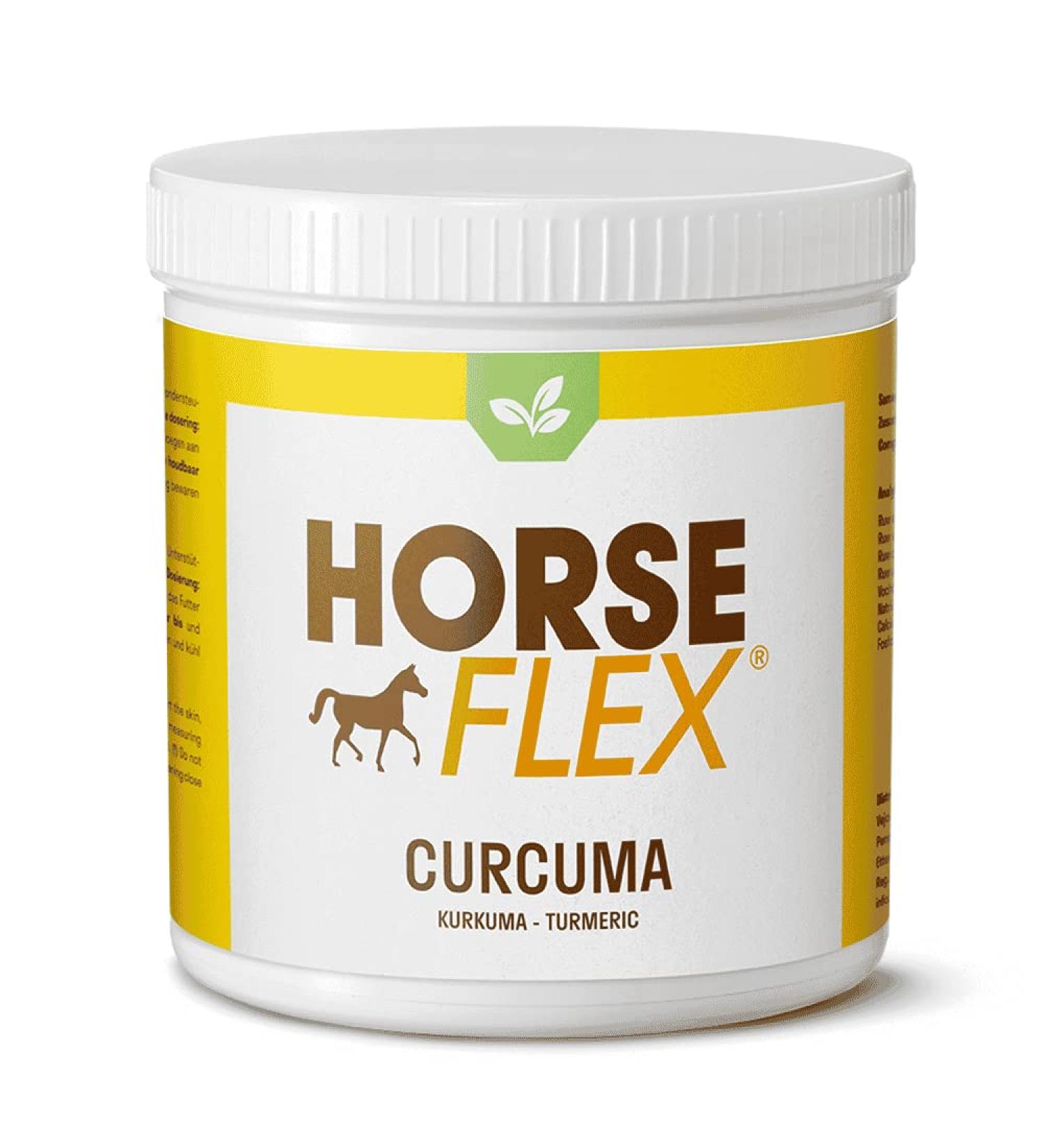 HORSE FLEX Turmeric Powder for Horses - Supports Skin Musculoskeletal System & Digestion - 1600g - International Shipping Available - Buy Online on GoSupps.com
