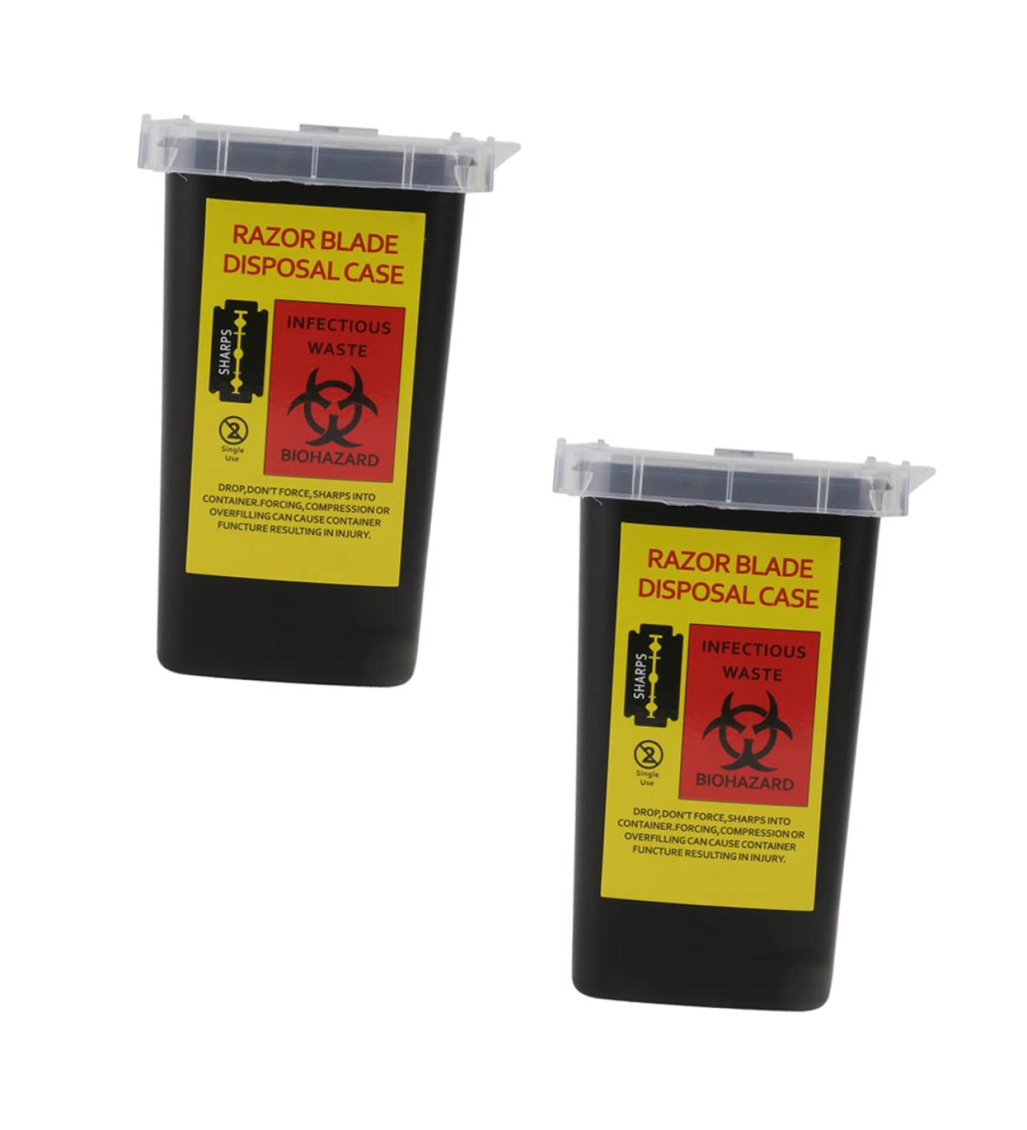 Doitool 2-Piece Boxing Blade Storage Box - Razor Blade Waste Container & Dispenser for Safe Disposal | Durable Tool for Efficient Waste Management - Buy Online on GoSupps.com