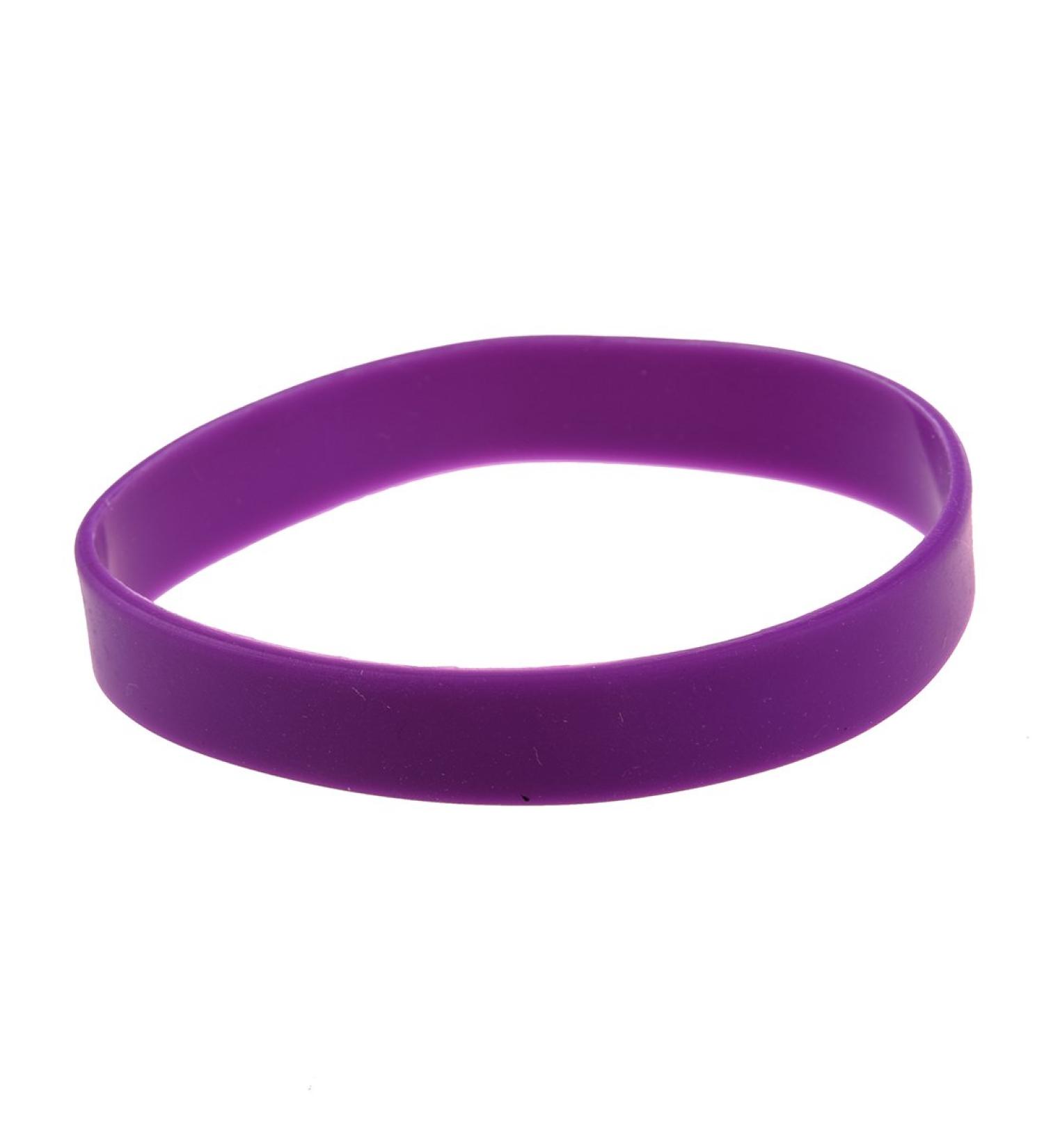 Bakemoro Fashion Purple Silicone Rubber Band Bracelet - Stylish Elastic Bangle for All Occasions - Buy Online on GoSupps.com