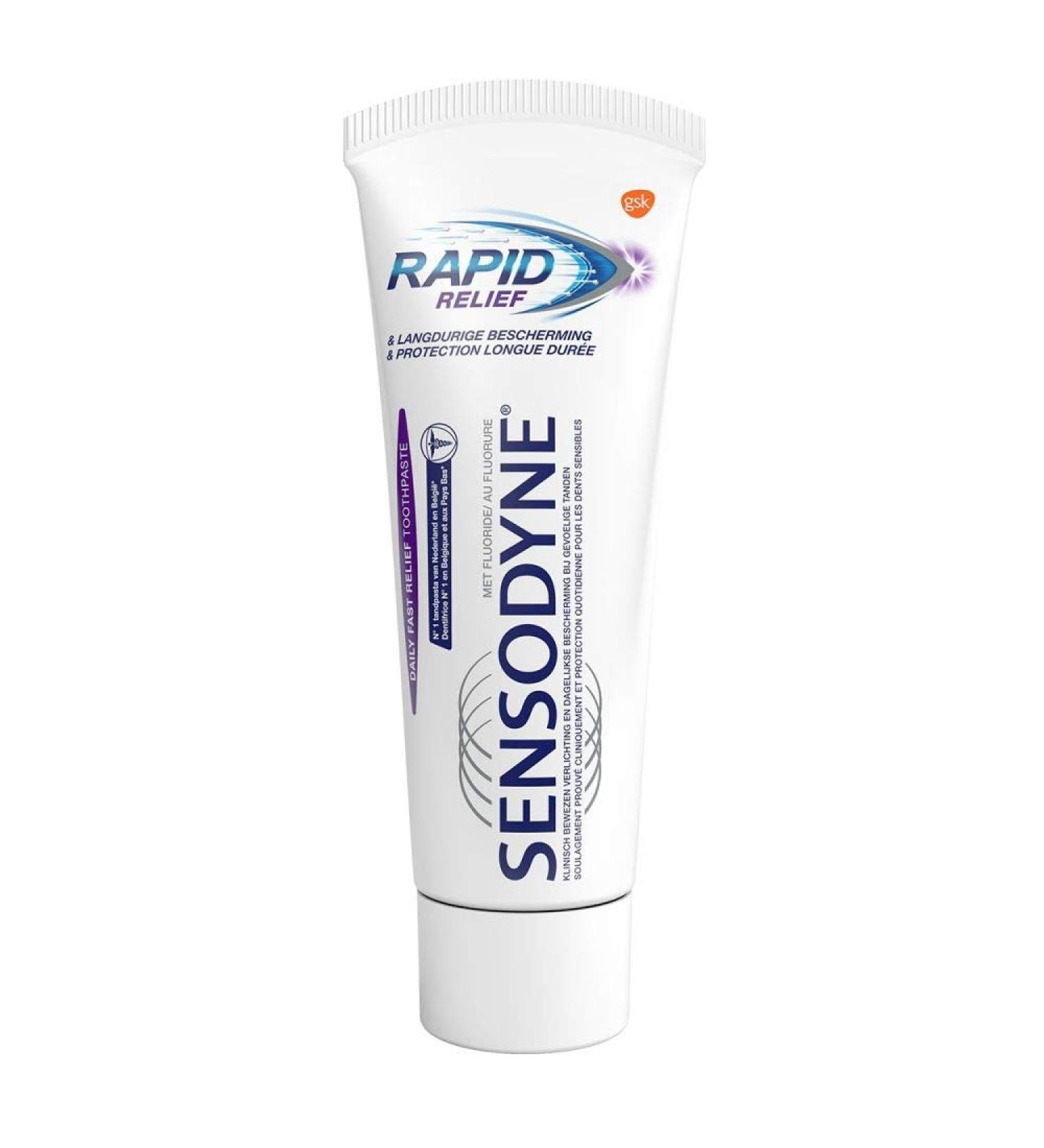 SENSODYNE 2 x Toothpaste Rapid Relief - 75ml