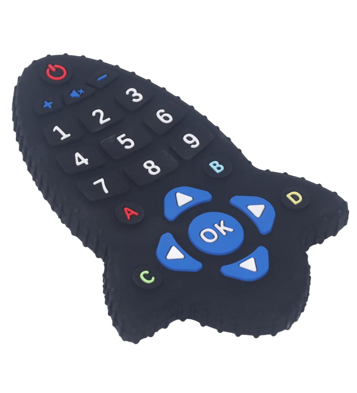 Rocket Shape Remote Control Baby Teething Toy - Food Grade Silicone Teether for Infants - Buy Online on GoSupps.com