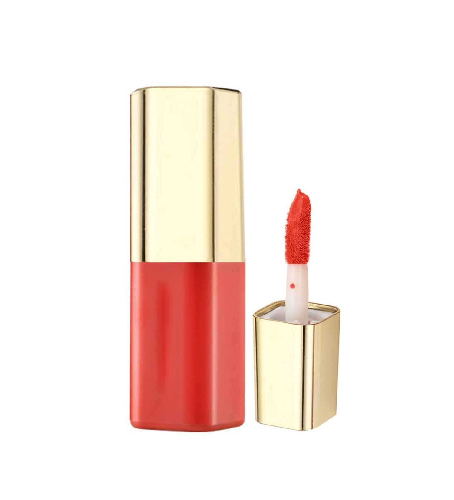 Lip Glass compatible with Machine Lipstick With Lip Makeup Velvet Long Lasting High Pigment Nude Waterproof Lip Gloss Girl Ladies Makeup Long Lasting High Pigment Nude Waterproof Shea Butter Lip Balm A E