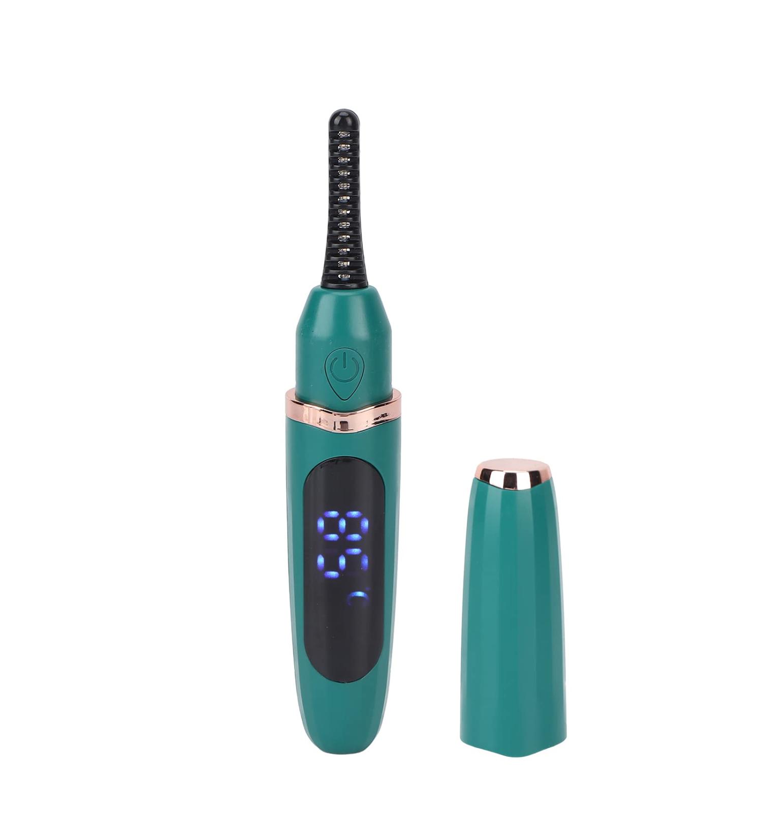 Qukaim Usb Heated Eyelash Curler Electric Eyelash Curler Usb Rechargeable Heated Curler with Intelligent Temperature Control Handheld Heated Eyelash Curler Green - Buy Online on GoSupps.com