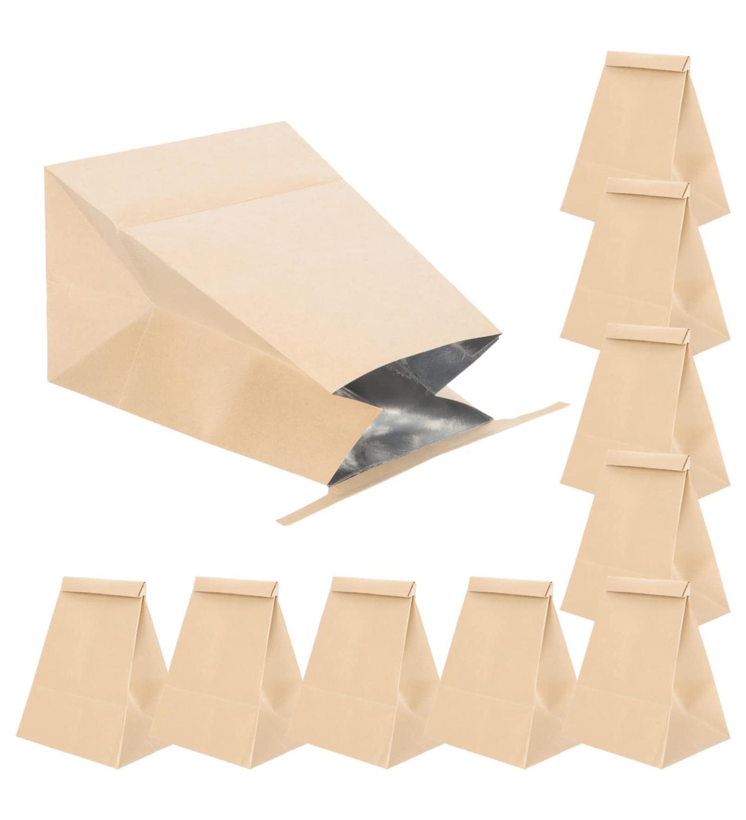 10pcs Kraft Paper Disposable Vomit Bags for Travel & Outdoors - Emesis Bag for Car & Morning Sickness - Buy Online on GoSupps.com