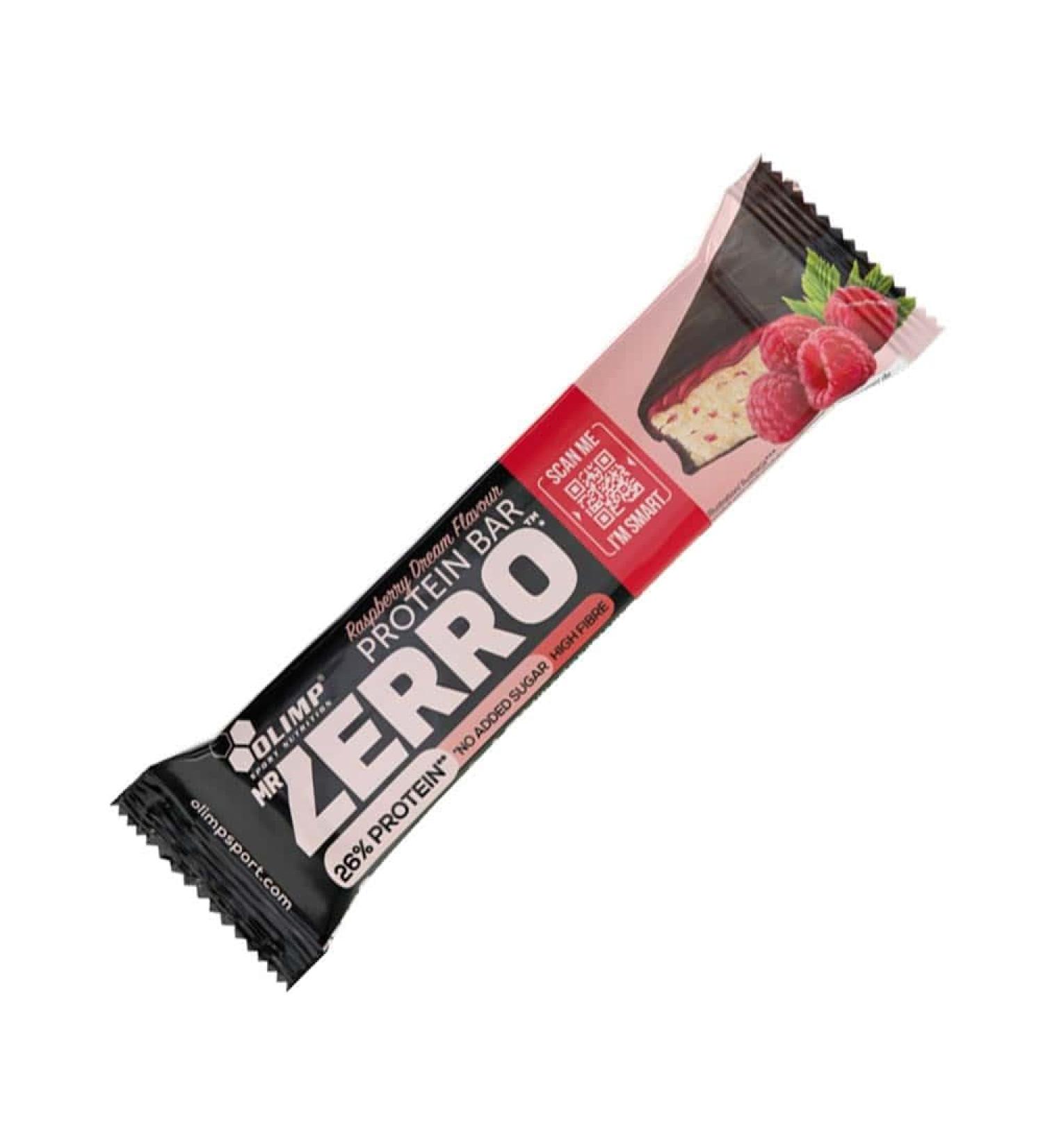 Olimp Sport Nutrition | Mr Zerro Protein Bar (50g) | Protein Bars | Raspberry Protein Bar