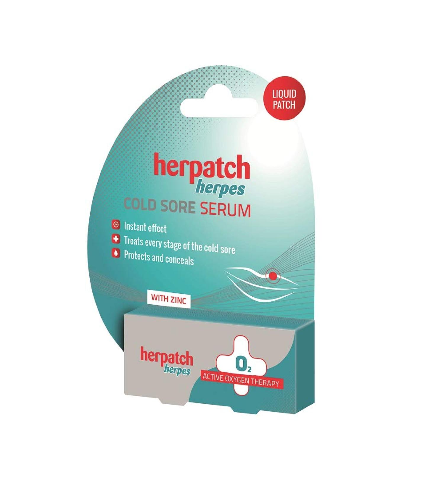 Herpatch Cold Sore Serum Lip Balm - Fast Relief for Cold Sores - Buy Online on GoSupps.com