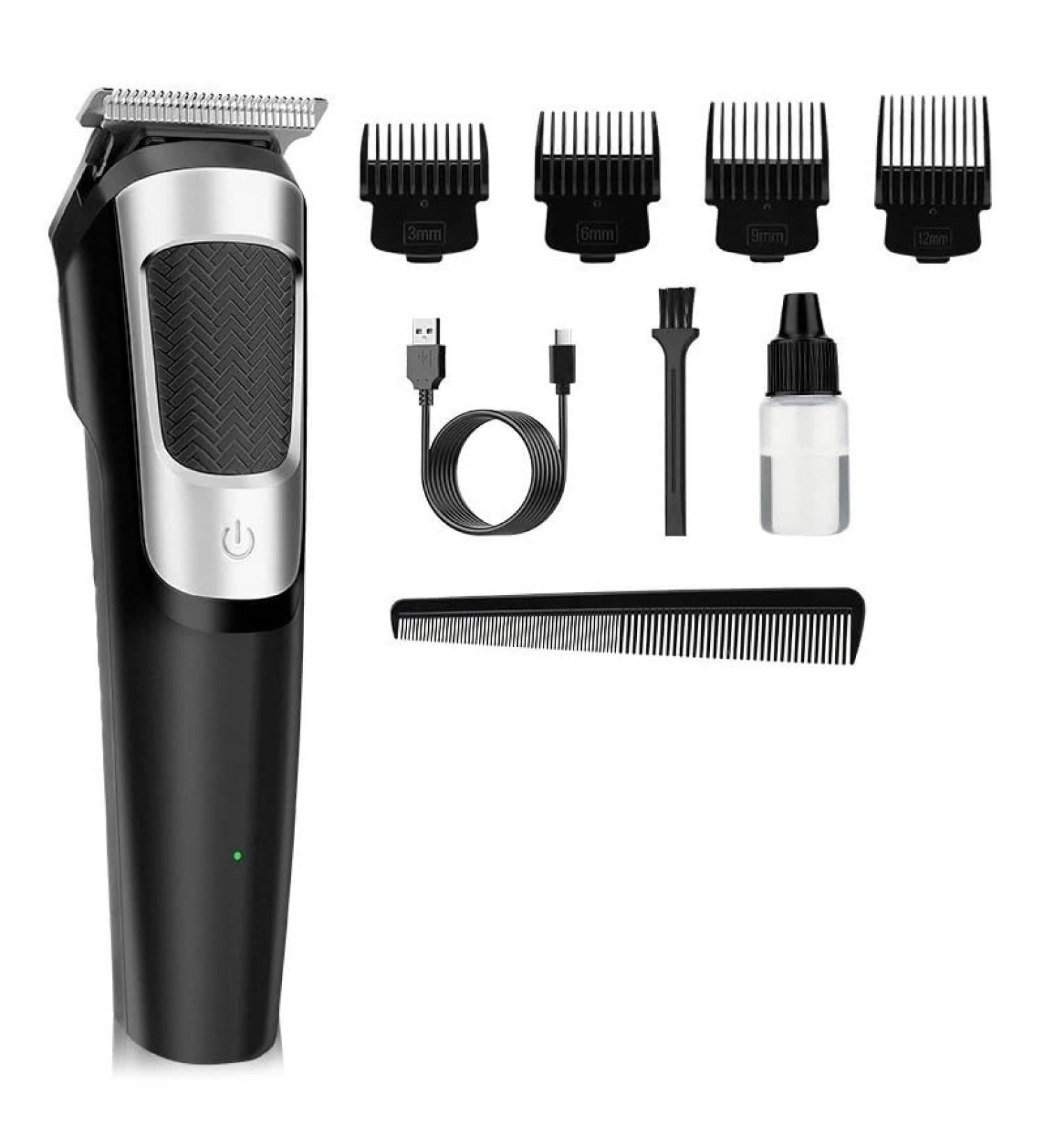 Professional Men's Hair Clippers - Electric Barber Tools for Precision Cutting & Carving - USB Rechargeable Retro Design - Buy Online on GoSupps.com