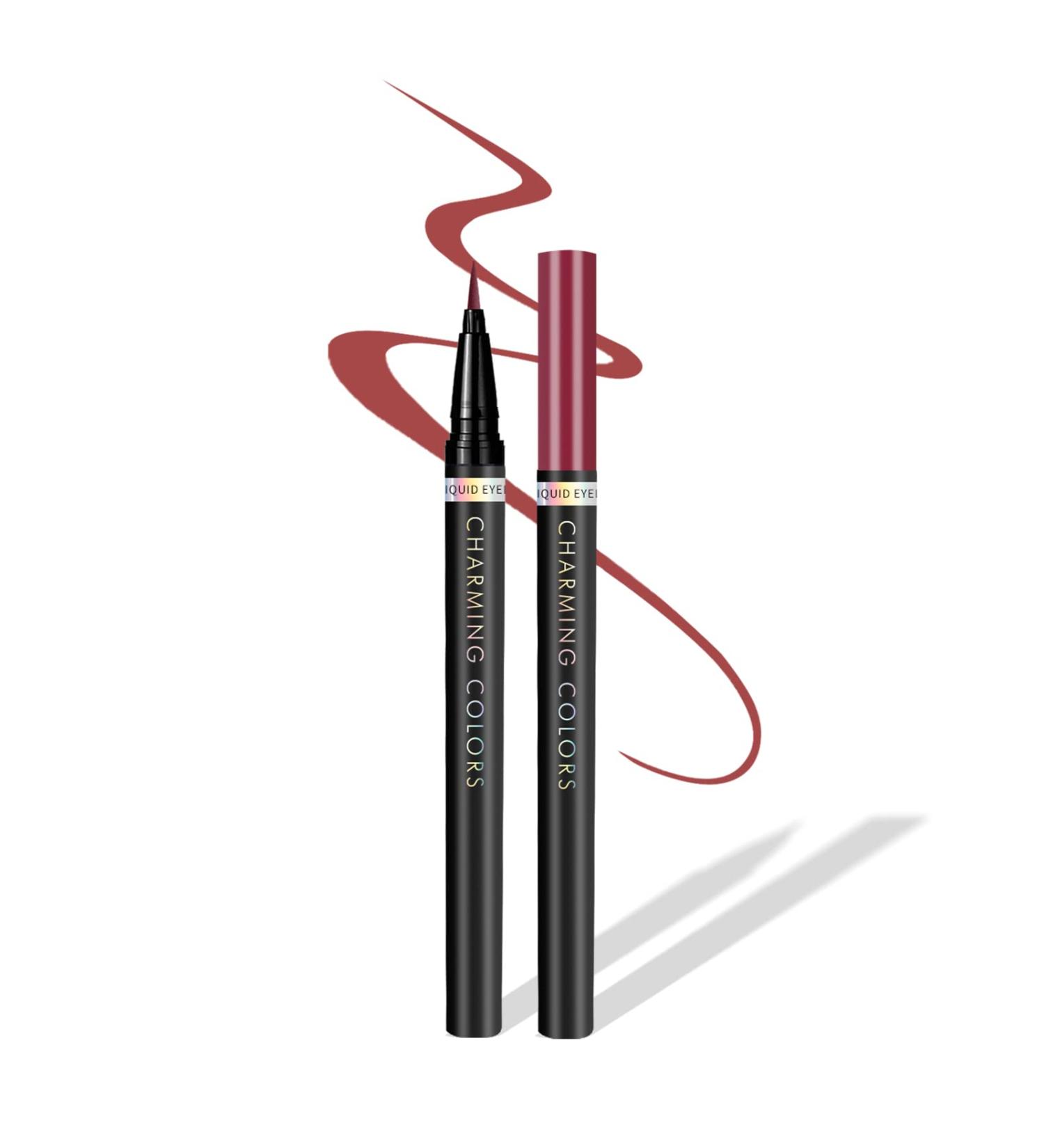Music Flower Coloured Eyeliner: Waterproof Smudge-Proof Liquid Pencil | Burgundy & More Colors Available - Buy Online on GoSupps.com
