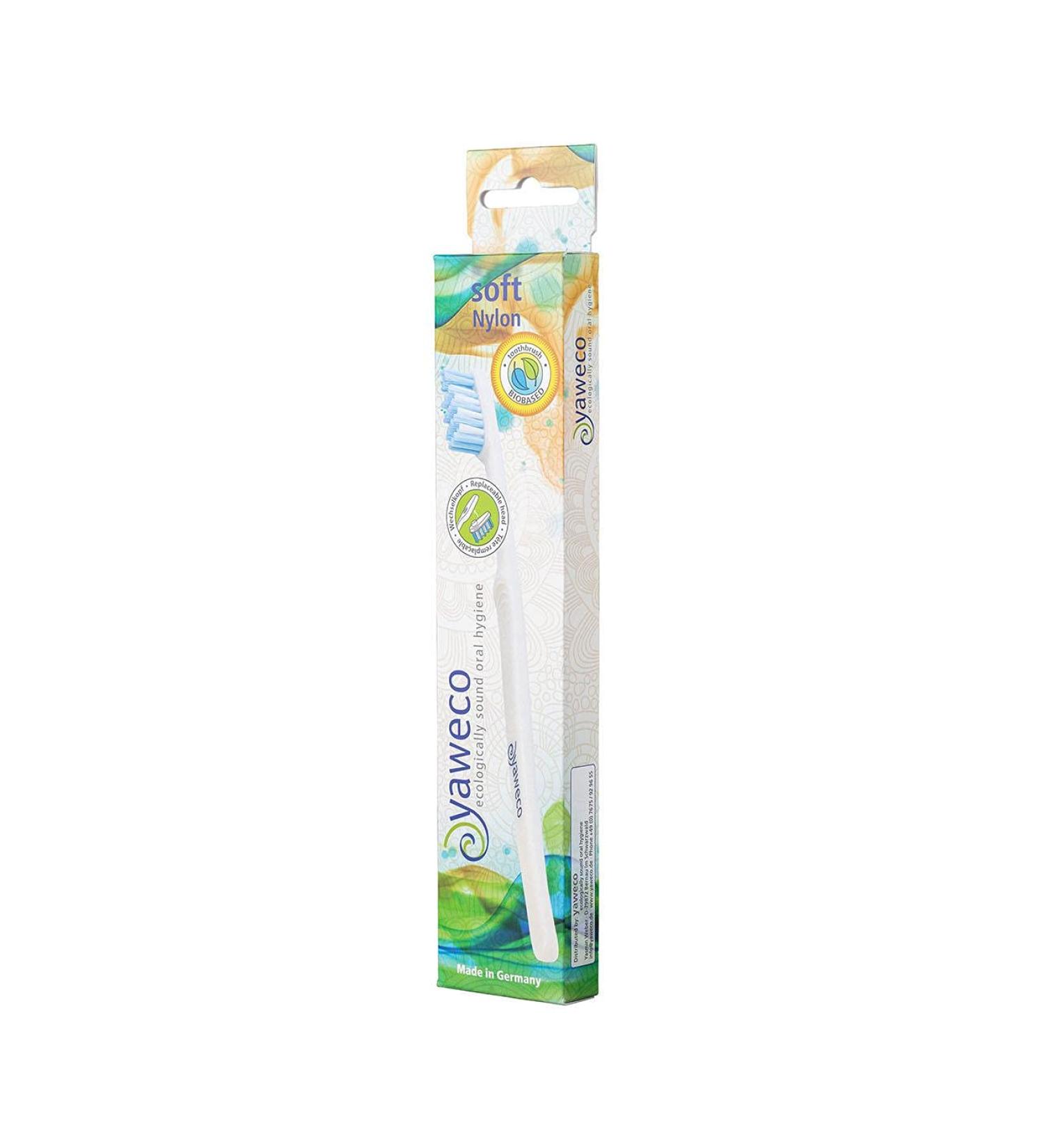 Yaweco Natural Soft Biobased Nylon Assorted Colours Toothbrush