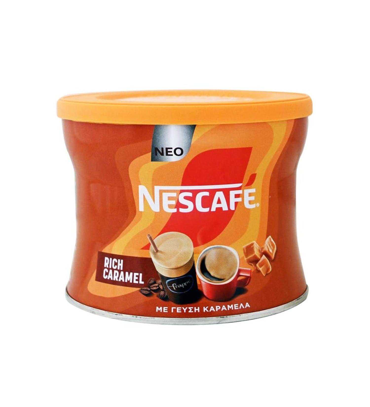 Nescafe Caf instantan classique riche en caramel chaud/froid frapp grec 1 paquet de 100 g