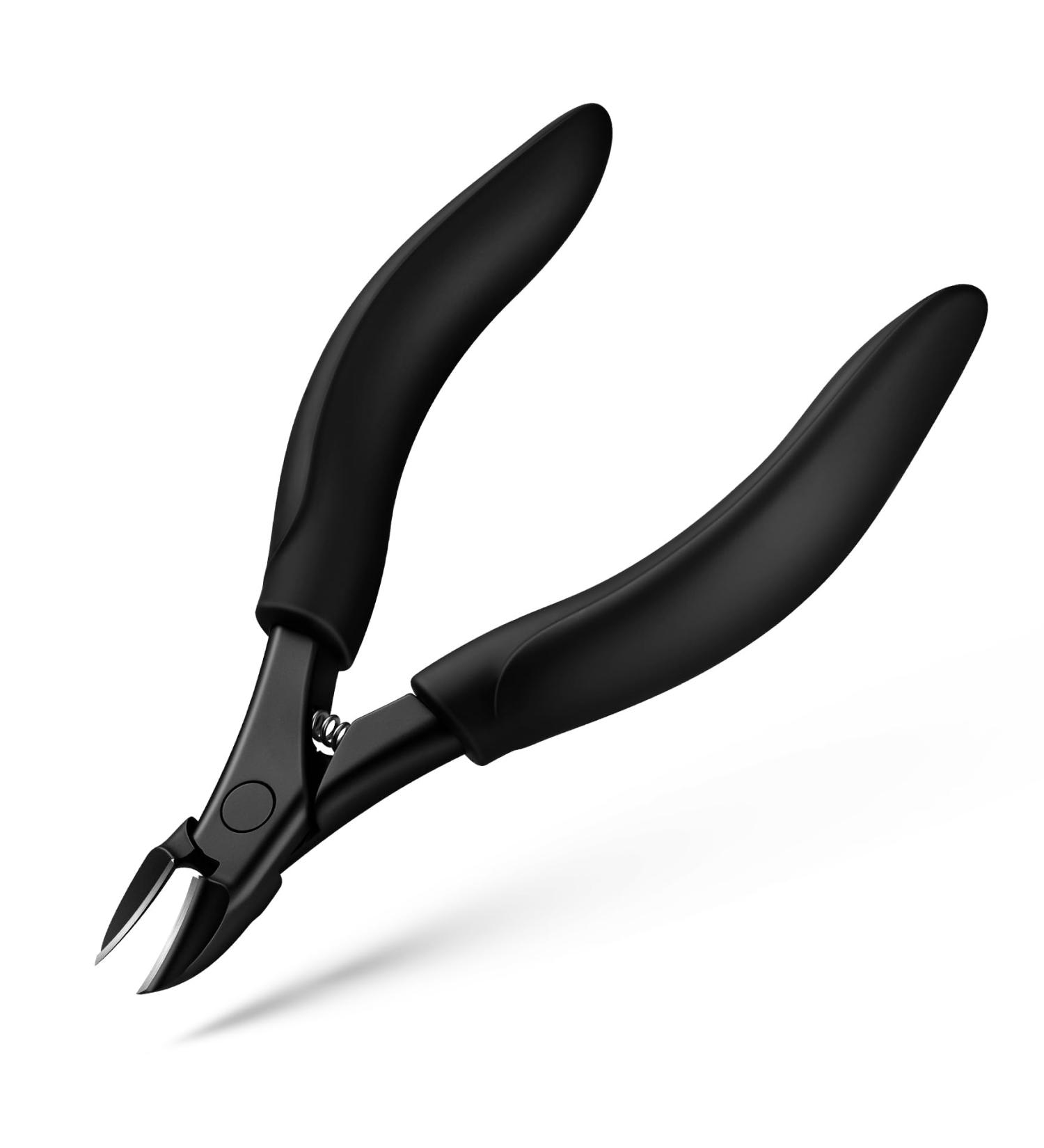 BEZOX Toe Nail Clippers for Thick Toenails Ergonomic Ingrown Toenail Scissors Podiatrist Recommended Ideal for Seniors Black - Buy Online on GoSupps.com