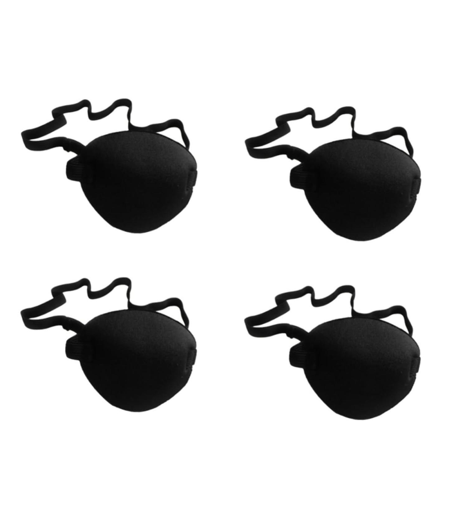 Didiseaon 4 Pcs Lazy Eye Patch Pirate Patch for Party Eye Patch Pirate Cosplay Eye Cover Eye Mask Black - Buy Online on GoSupps.com
