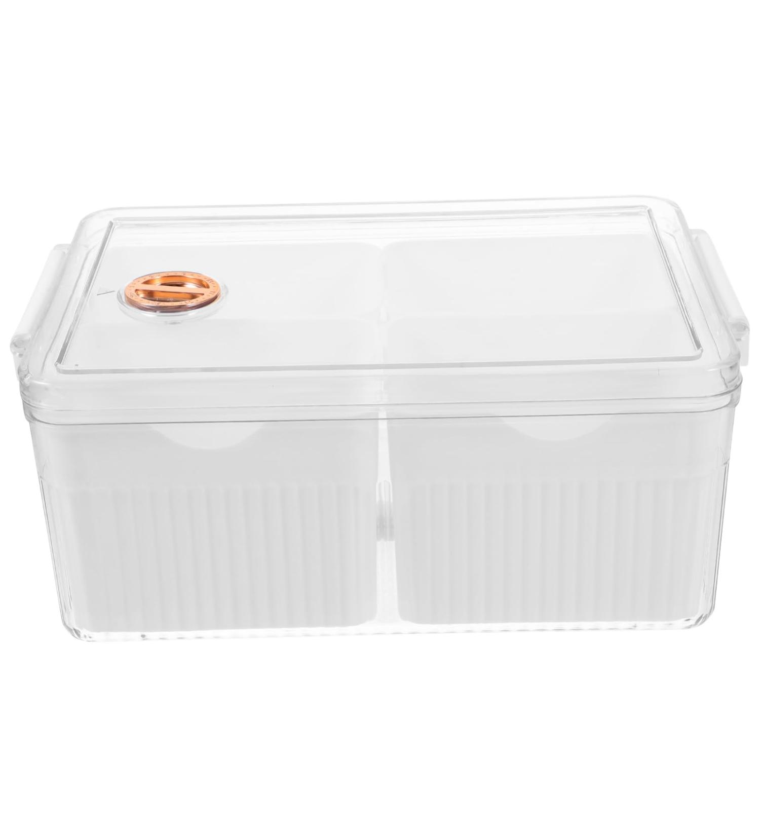 GLEAVI Kitchen Spice Storage Box Refrigerator Plastic Fruit Canisters Sealing Storage Holder Seasoning Box - Buy Online on GoSupps.com