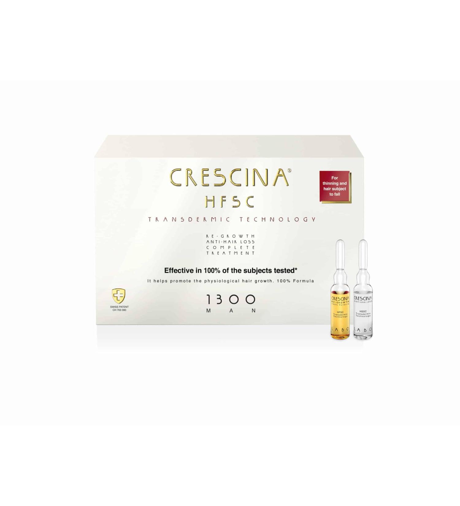 CRESCINA HFSC Transdermic Technology Complex Ampoule to restore hair growth and hair loss for men 1300 N 10+10 - Buy Online on GoSupps.com