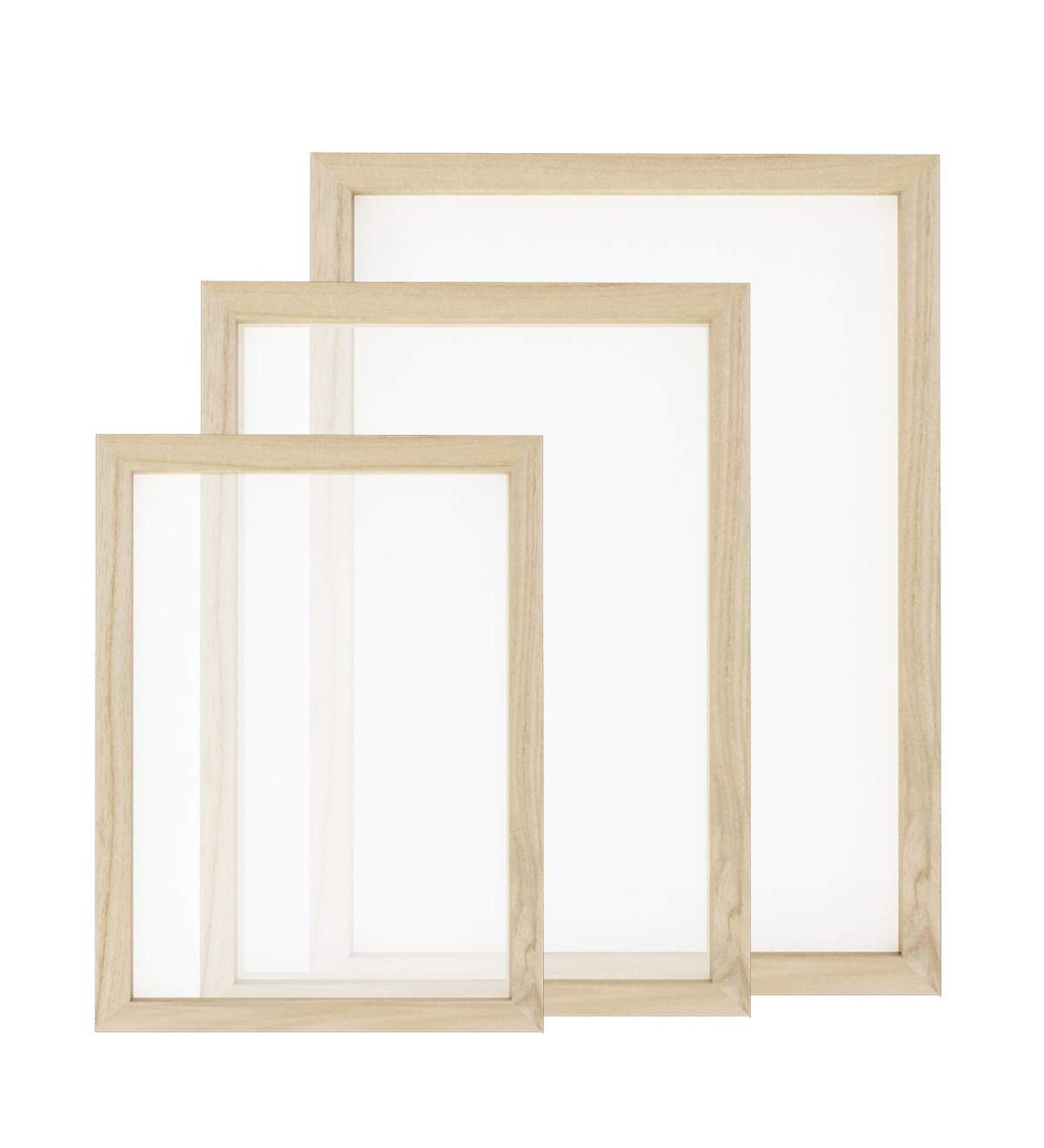 Worown Wooden Paper Making Mould Frame - DIY Paper Craft and Dried Flower Handcraft - 3 Sizes Available - Buy Online on GoSupps.com