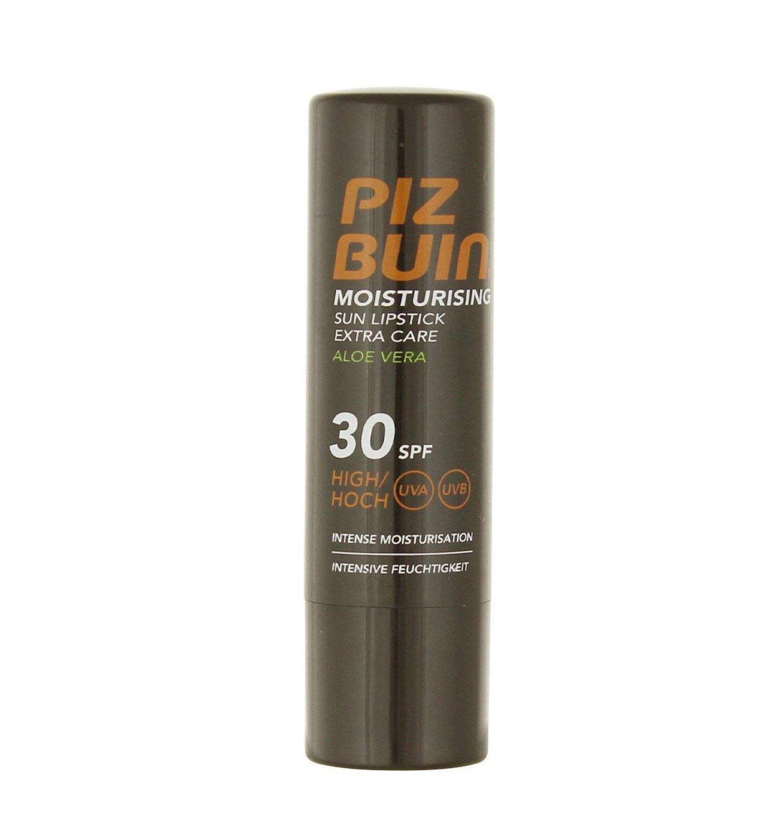 4 x Piz Buin Moisturising Sun Lipstick Extra Care Aloe Vera SPF30 4.9g