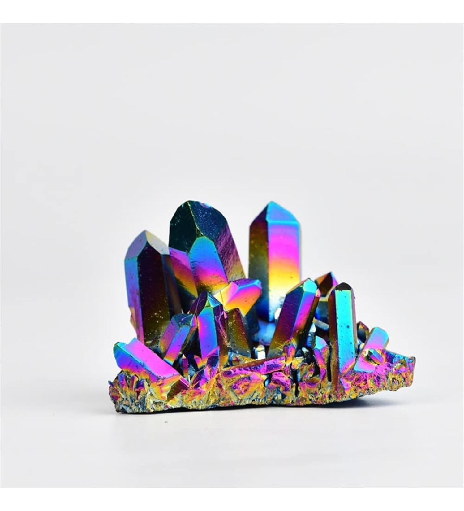 Natural Magic Natural Crystal Colorful Electroplating Cluster Rainbow Crystal Stone Home Decoration 1pcs (Size : 40-50) - Buy Online on GoSupps.com