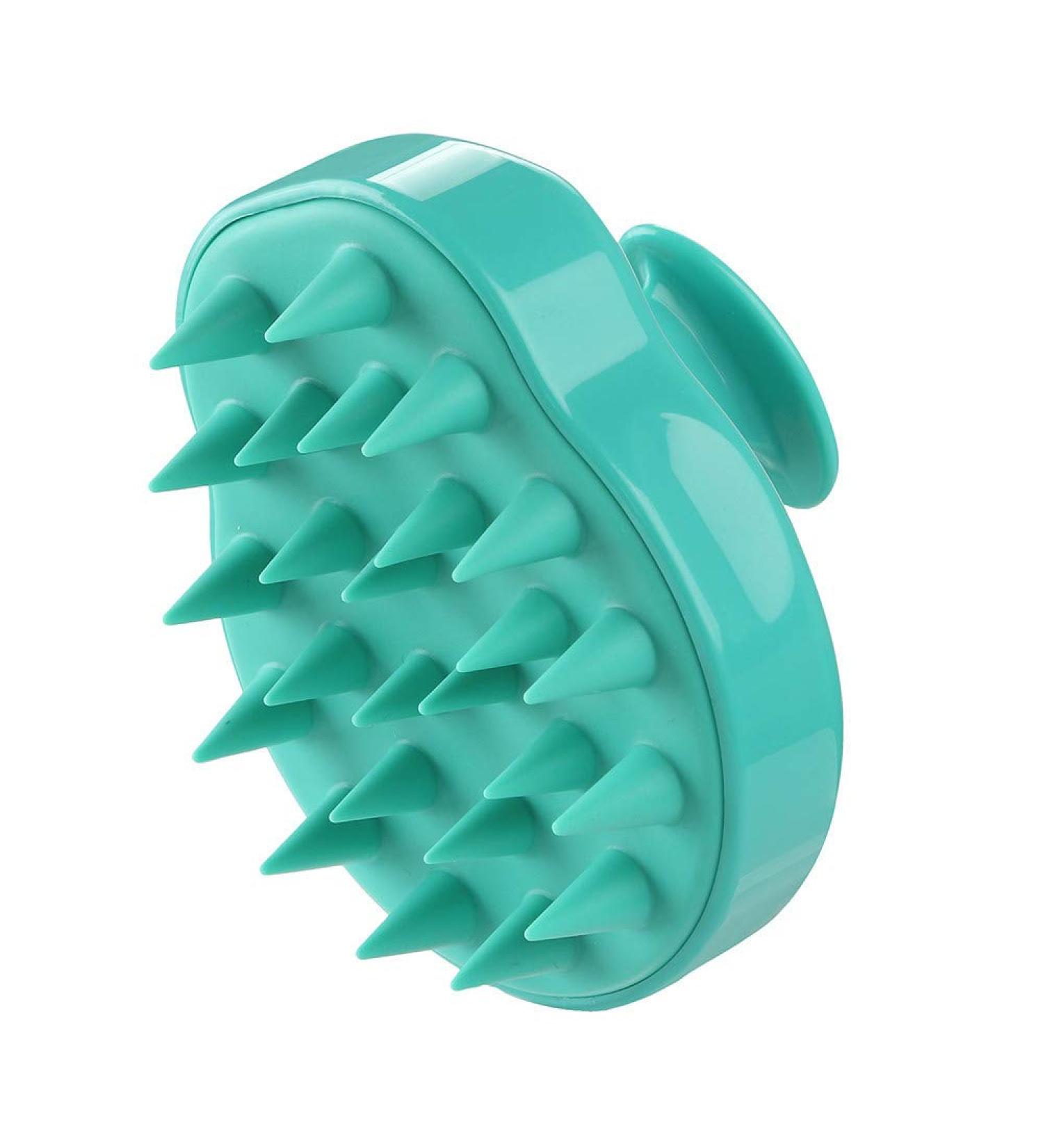 Head Massager Spa Massage Brush Shampoo Massage Brush Soft Manual Head Massager Silicone Cleaning Shampoo Comb For Men Women Serria 9.5 x 8 x 6.5cm - Buy Online on GoSupps.com