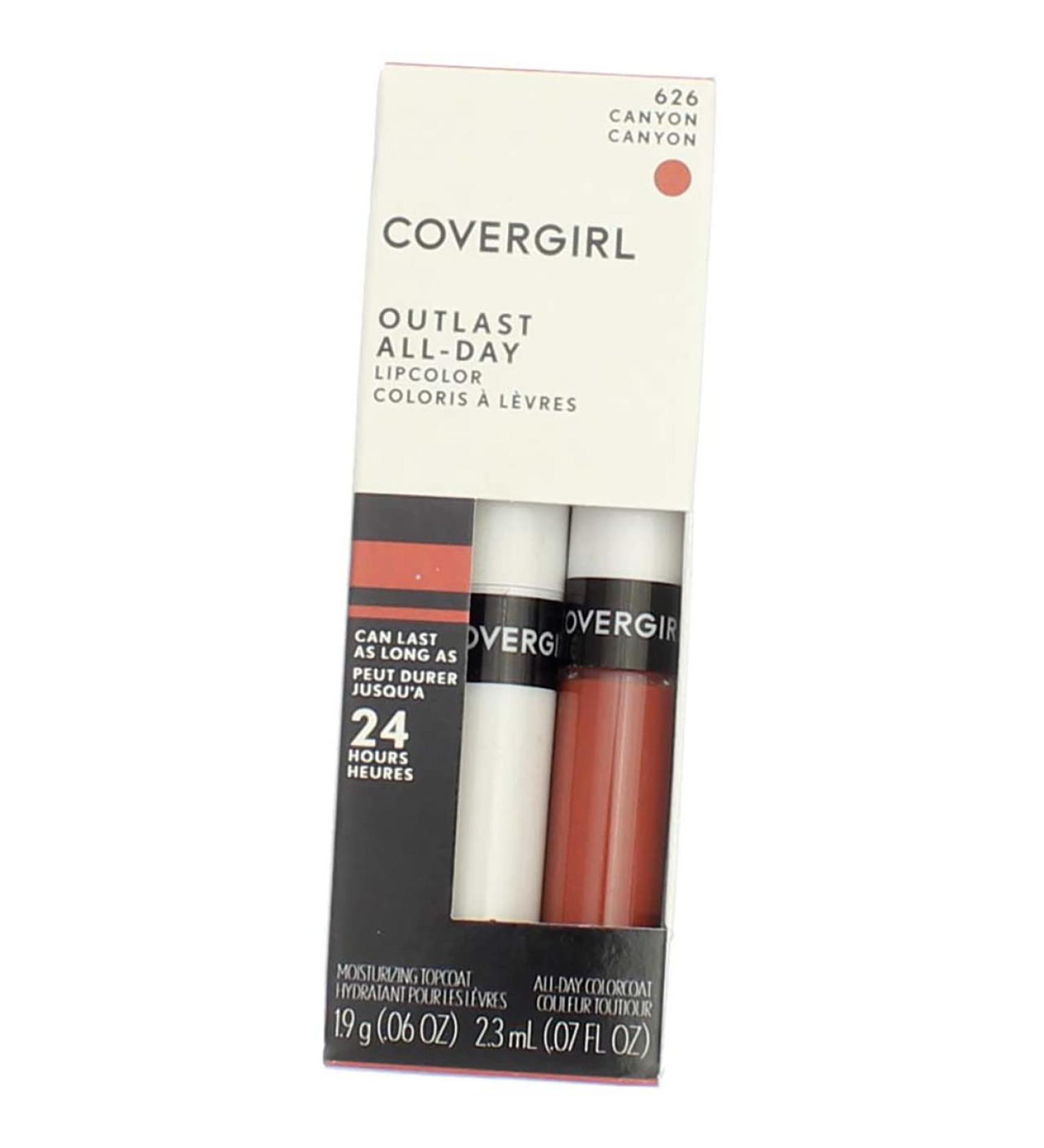 CoverGirl Outlast All Day Lipcolor Canyon 626 1 ea - Pack of 3 | Long-Lasting Lipstick Set - Buy Online on GoSupps.com
