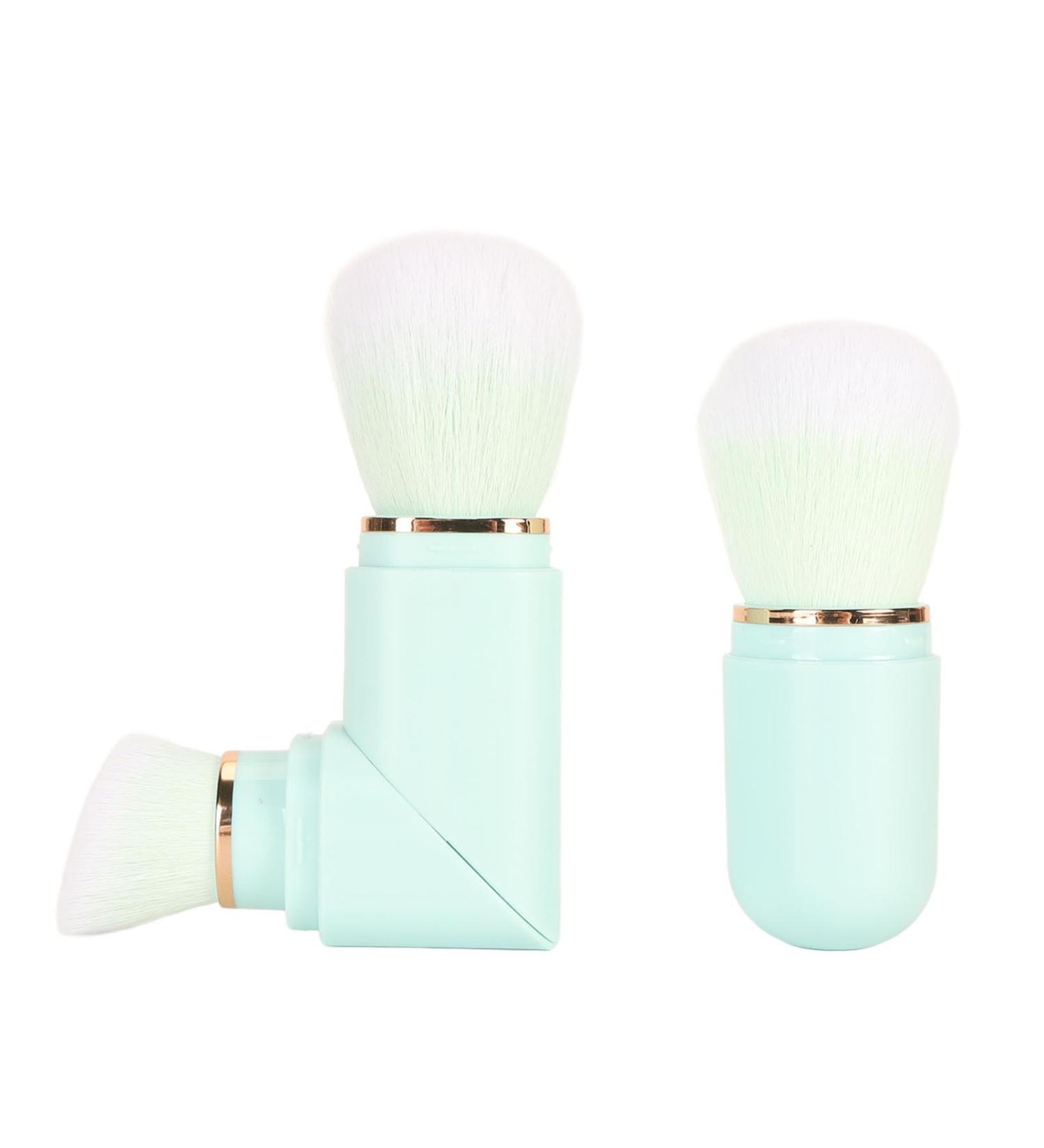 Double Head Retractable Brush Portable Makeup Brushes Set with 360 Degree Rotating Handle for Blush Powder Foundation and Travel - Buy Online on GoSupps.com