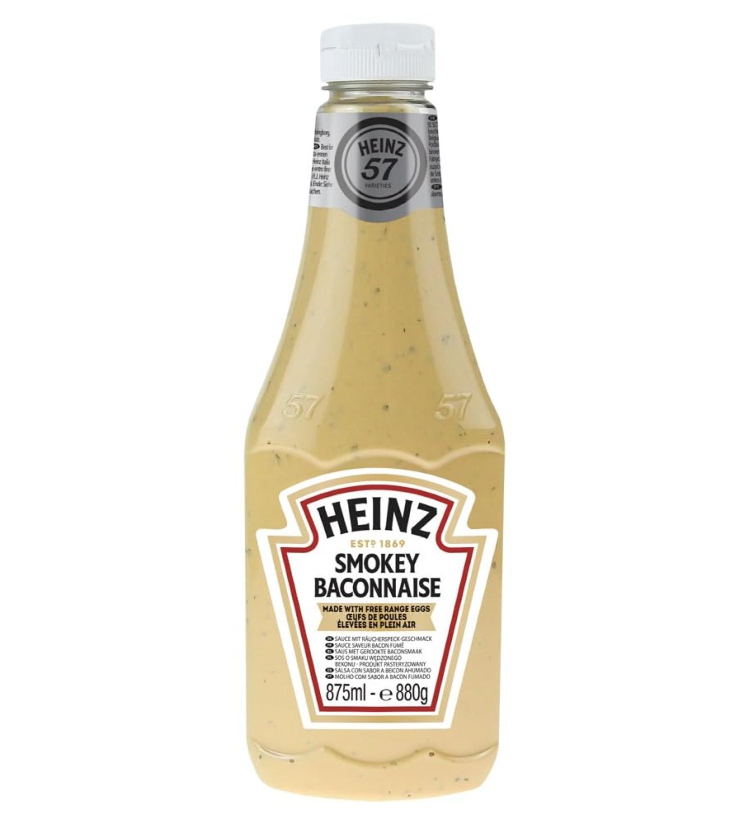 Heinz Smokey Baconnaise Table Sauce Condiment 875ml NEW