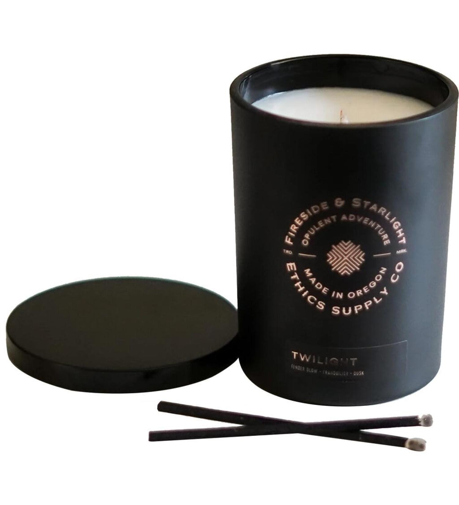 Buy Ethics Supply Twilight Candle - Handcrafted Aromatherapy Essential Oils Coconut Wax 50 Hour Burn 10.5 oz - Made in USA - Buy Online on GoSupps.com