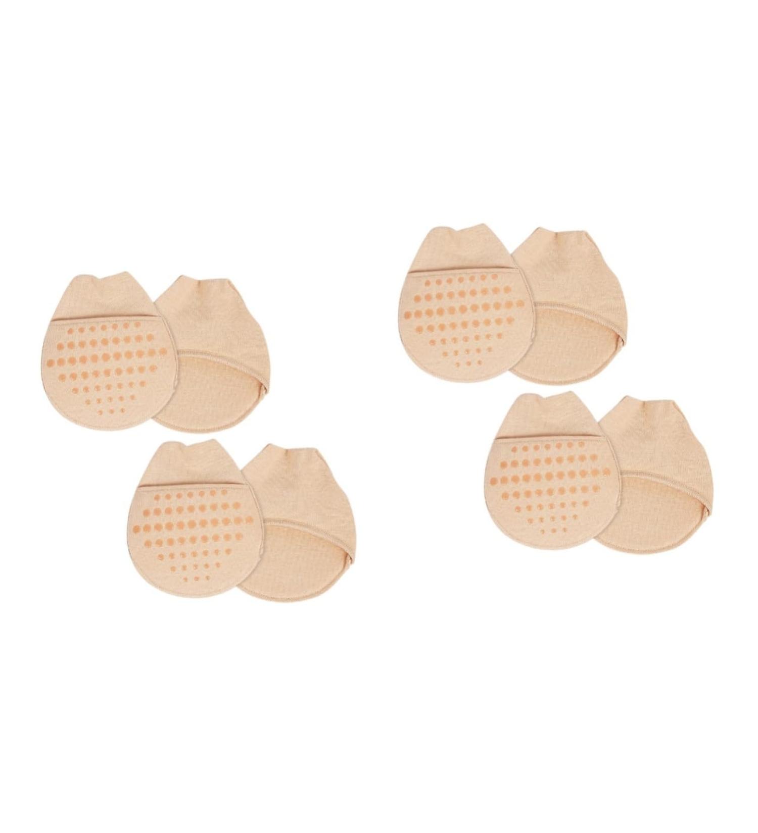 FRCOLOR 4 Pairs Forefoot Pad High Heel Toe Socks Mules for Women Heels Women Socks Open Toe Slide Sandal Liner Womens Socks Tops Invisible Forefoot Cushion Foot Pads Low Cut Sponge Miss - Buy Online on GoSupps.com