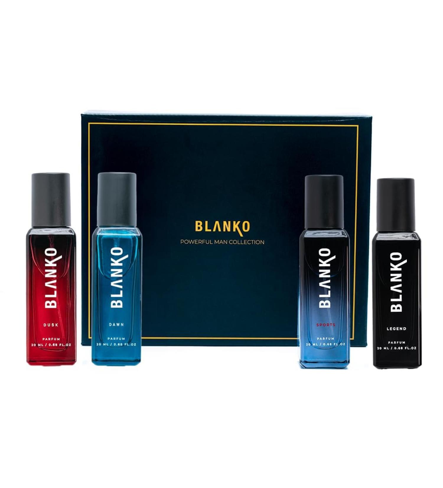 BL ANKO By King Powerful Men Collection Tlt Parfum 20Ml Pack Of 4 | Longest Lasting Mens Dawn Scented Liquid Perfume Technology | Luxury Fragrance Gift Set For Husband Father Brother - Buy Online on GoSupps.com