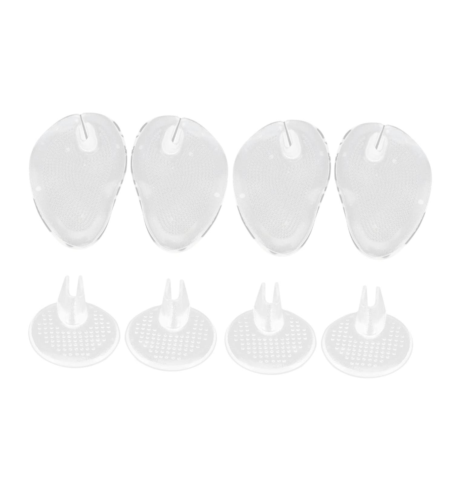 FRCOLOR Clear Sandals - 4 Pairs Clip Toe Pad & Silicone Forefoot Cushions - Ultimate Comfort for Thong Slippers - Toe Protector & Grip Pad - Buy Online on GoSupps.com