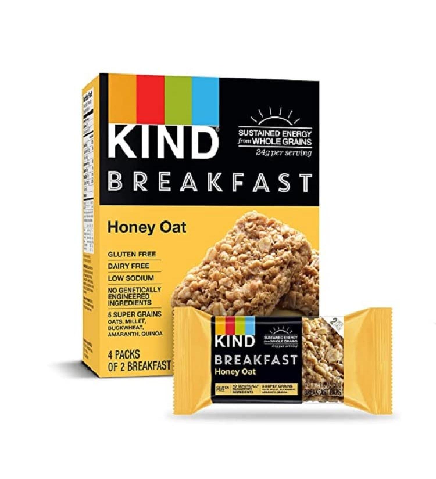 Honey Oat Nutritional Snack Breakfast Bar 1.8oz 4 Count - 7.1oz, Pack of 1 - Buy Online on GoSupps.com