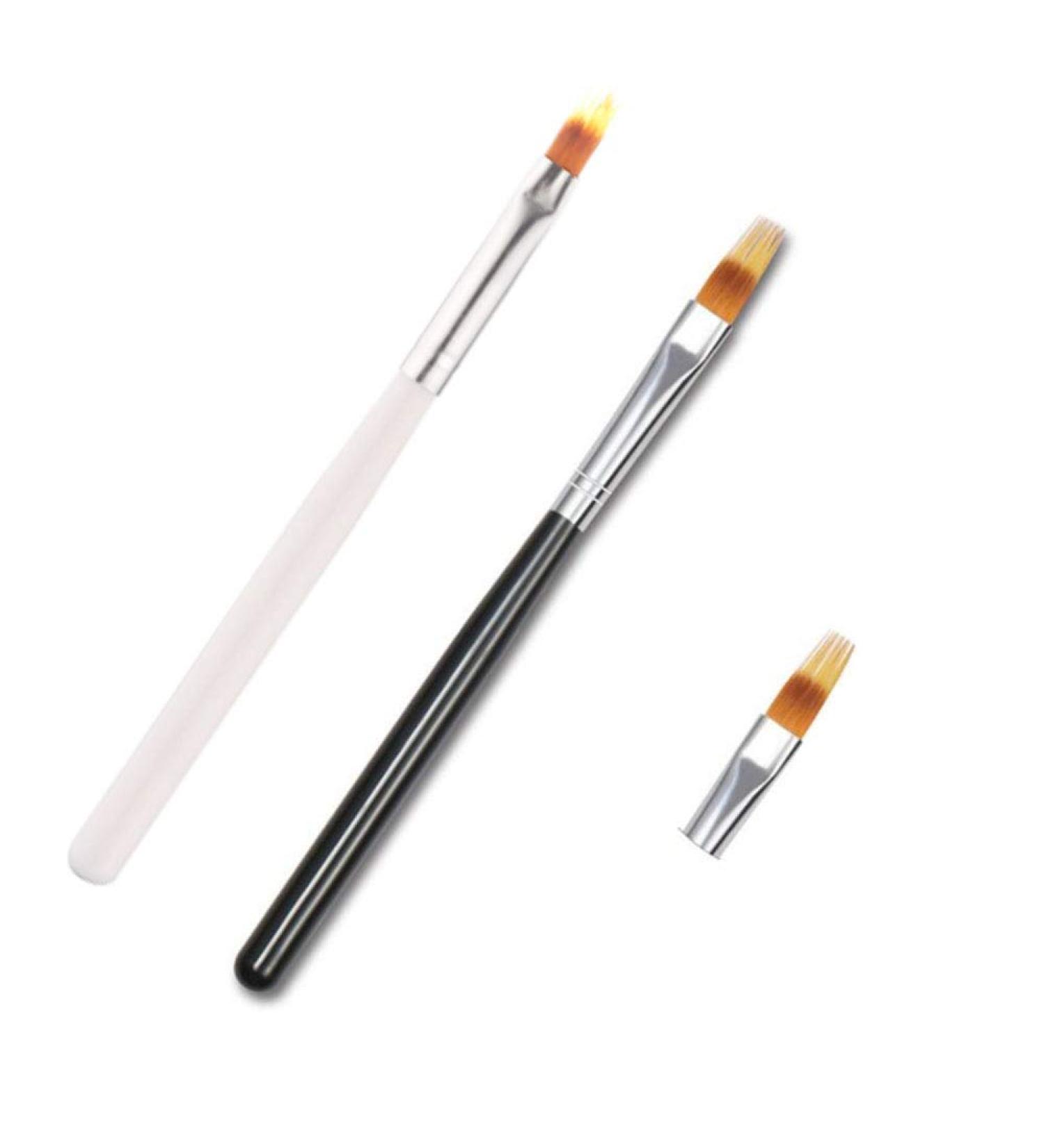 Ombre Brush Set - Black & White Gradient Fringe & Baby Boomer Brushes for Perfect Blending | International Shipping Available - Buy Online on GoSupps.com