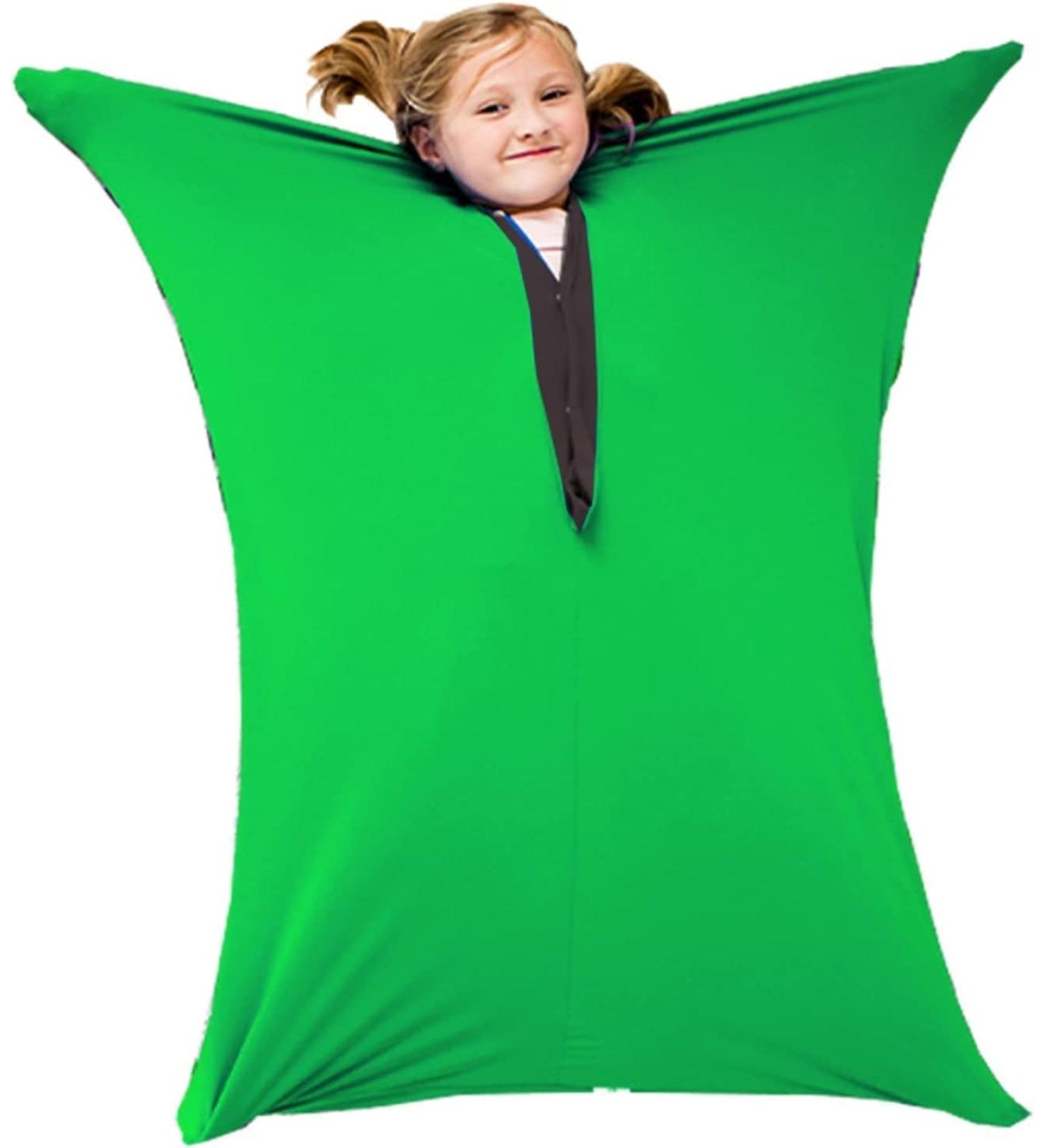 WGUST Sensory Stretchy Body Sock for Individuals with Autism Anxiety - Deep Pressure Simulation Body Blanket - Full-Body Wrap - Snap Closure (Color : Green Size : S/Small-69 * 102cm) S/Small-69*102cm Green - Buy Online on GoSupps.com