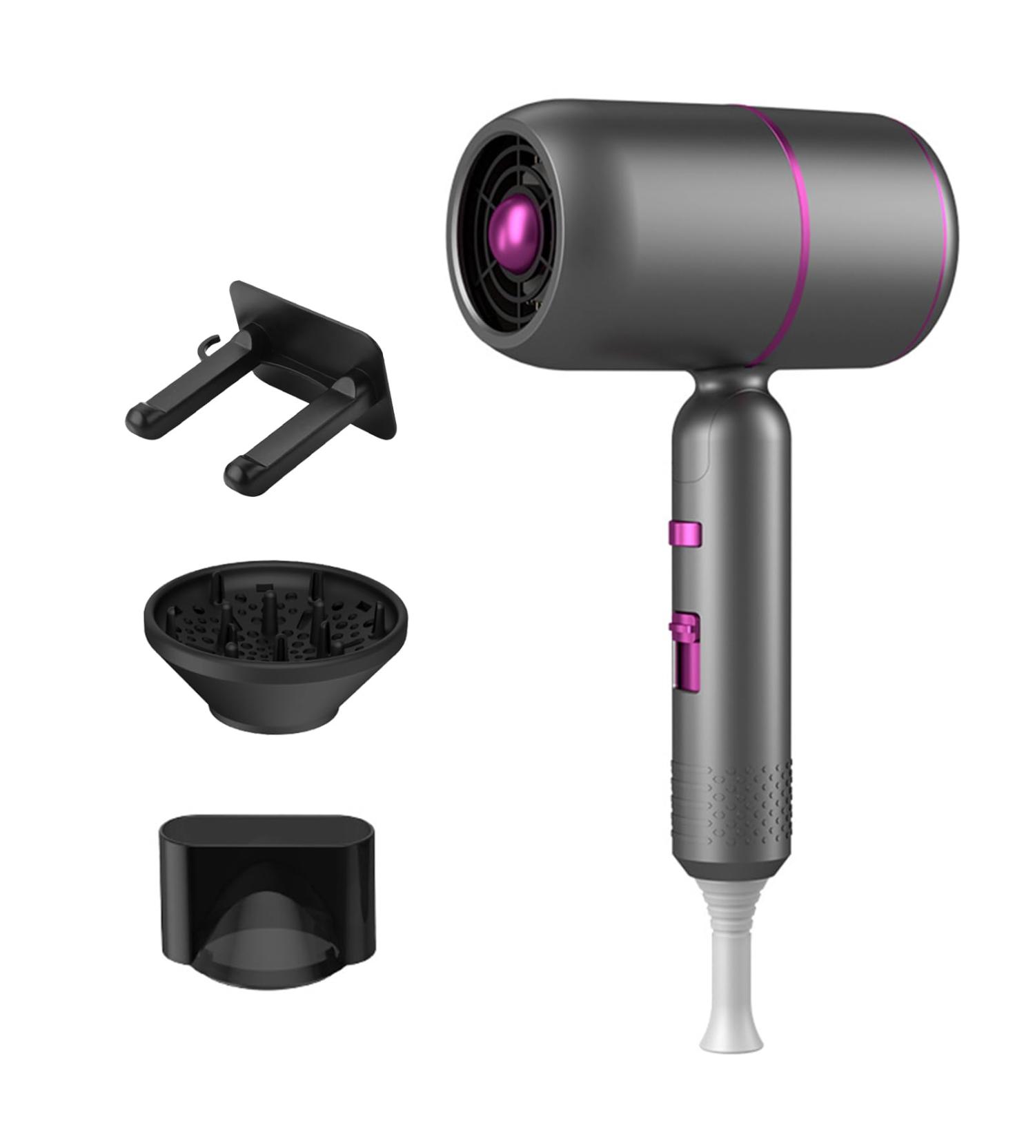 QISUO Electric Hair Dryer Folding high-Power Household Hair Salon hot and Cold Wind Blue ion Barbershop air Dryer - Buy Online on GoSupps.com