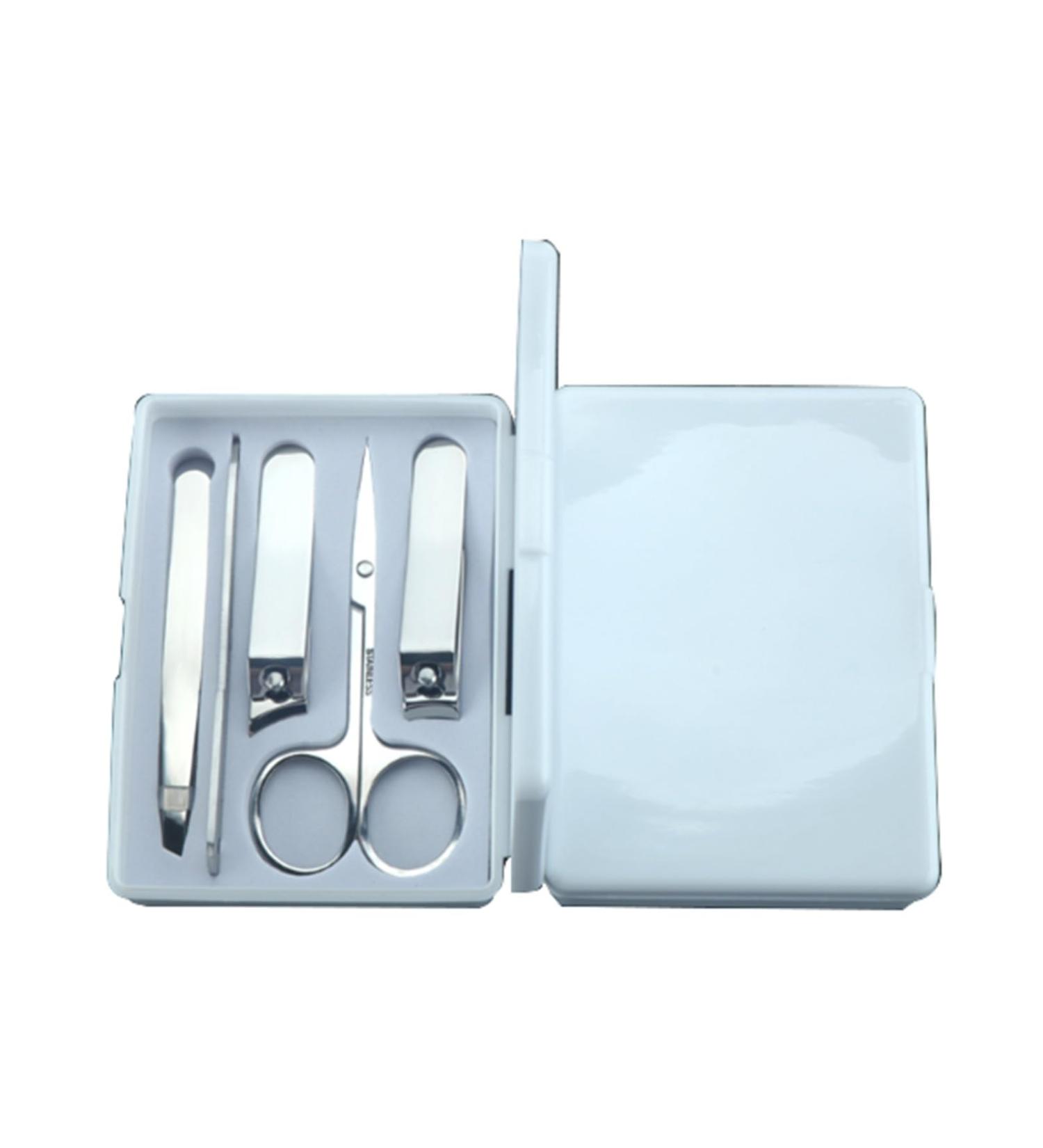 Nail Scissors Stainless Steel Nail Clippers Scissors Pedicure Tools Kit Portable Travel Grooming Kit for Men and Women Toenail Clippers (Color : White A) - Buy Online on GoSupps.com