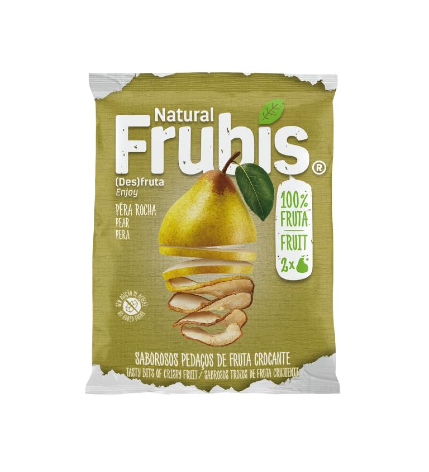 Frubis Tasty Bits Of Crispy Fruit | Pear - 6 Pack - Buy Online on GoSupps.com