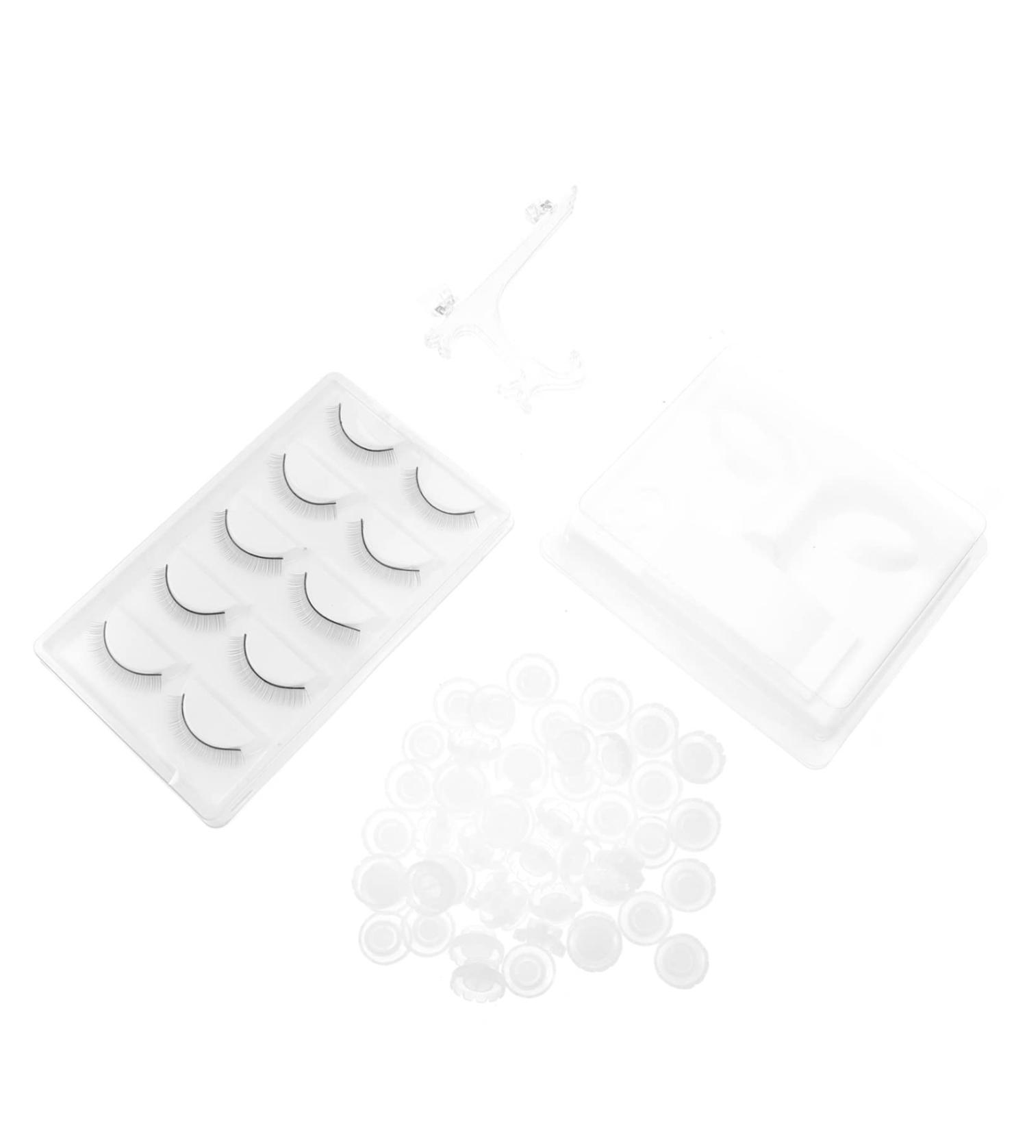 Housoutil 1 Set Eyelash Set White Makeup Tools Make up Fiber - Buy Online on GoSupps.com