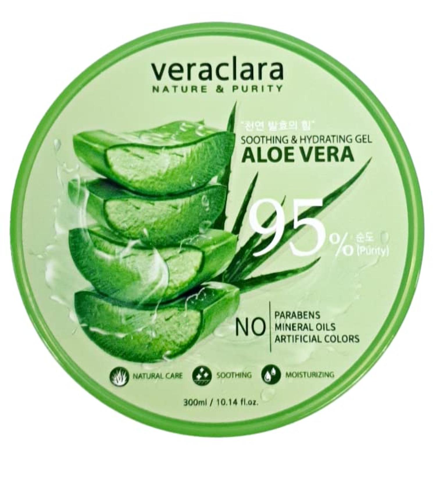 Buy Veraclara New Soothing Moisture Aloe Vera Gel 95% - Premium Korean Cosmetics for Hydrated Skin - Buy Online on GoSupps.com