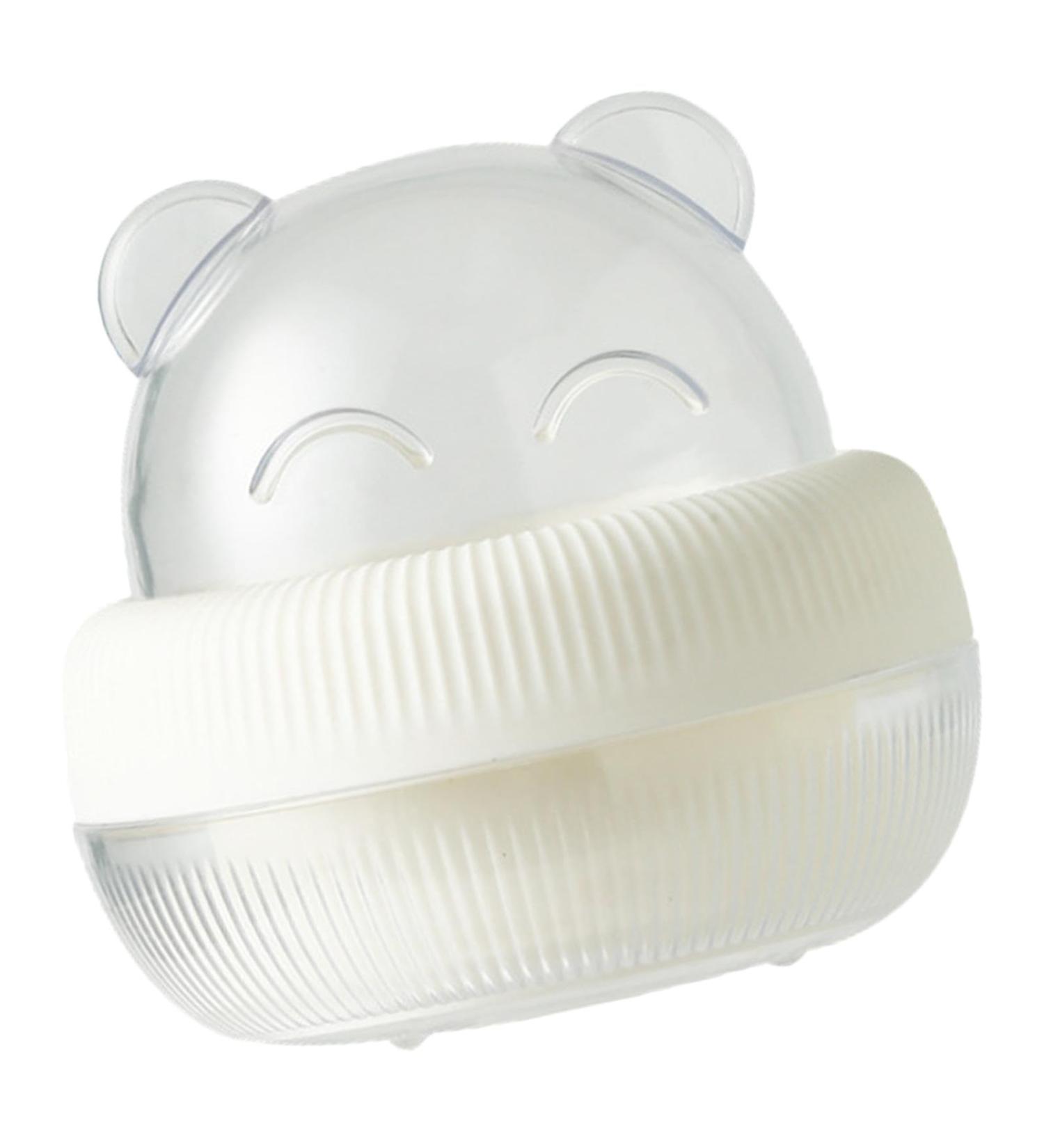 Makeup Sponge Travel Case Beauty Egg Storage Case Bear Shape - Beauty Sponge Storage Case Cute Make Up Sponges Case Travel Makeup Sponge Organize for Women White - Buy Online on GoSupps.com