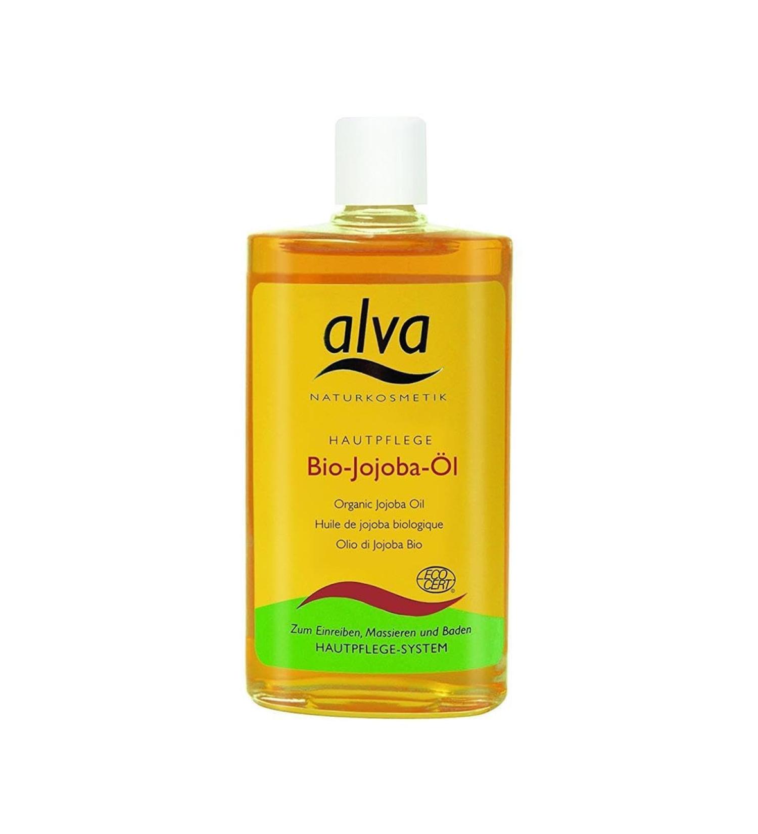 ALVA NATURE COSMETICS Jojoba Oil 125 ml - 100% Natural Vegan Hair & Body Care - Moisturizing Skin & Nail Oil Sustainable & Certified - Buy Online on GoSupps.com