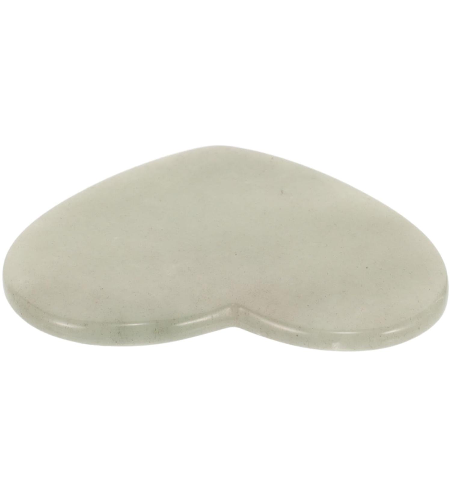 Balue Heart-Shaped Gua Sha Tool | Natural Jade Face & Body Massage Device for Relaxation & Beauty - Buy Online on GoSupps.com